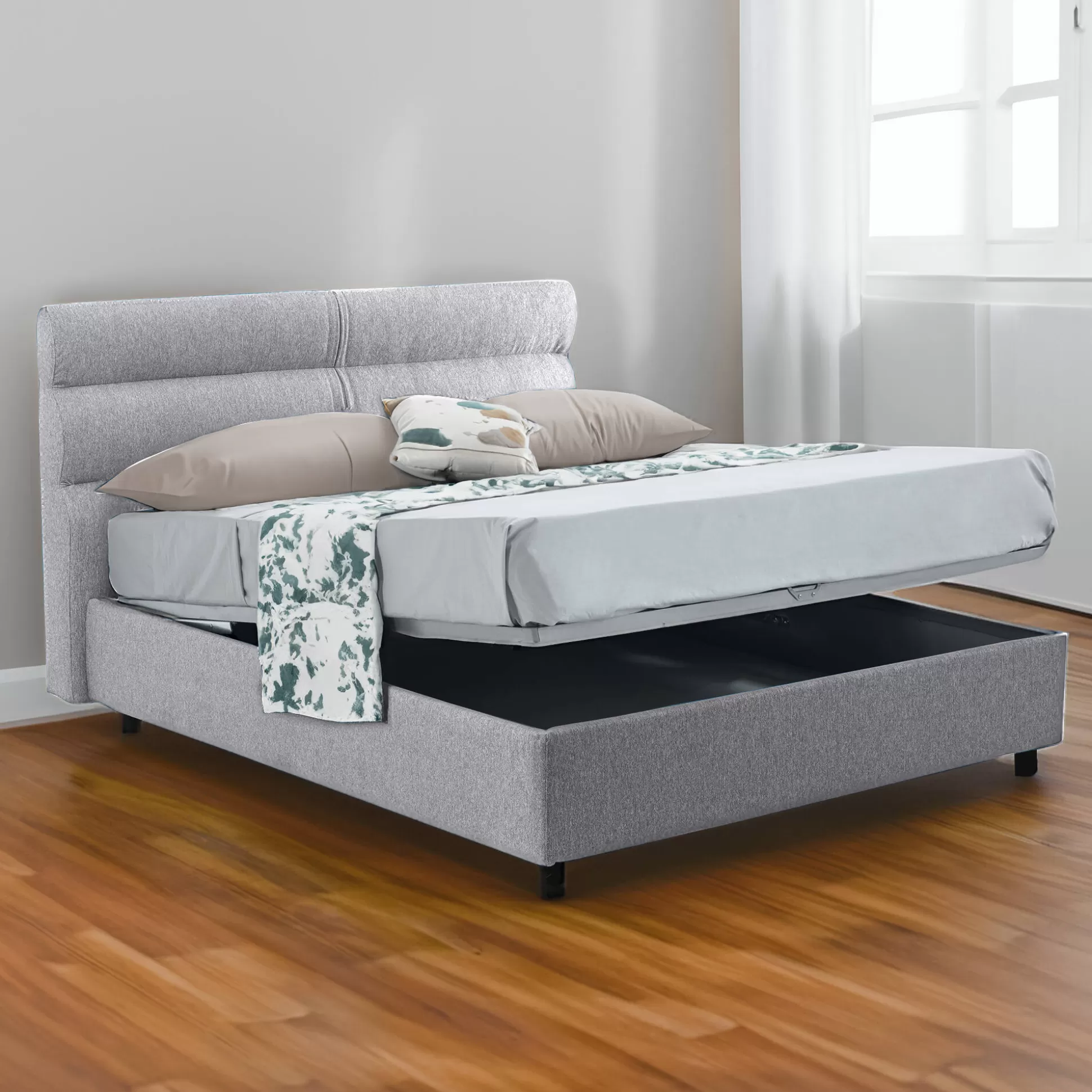 Dmora Letti Piazza E Mezza<Letto piazza e mezza Briona, Adatto a materasso Cm 120x200,