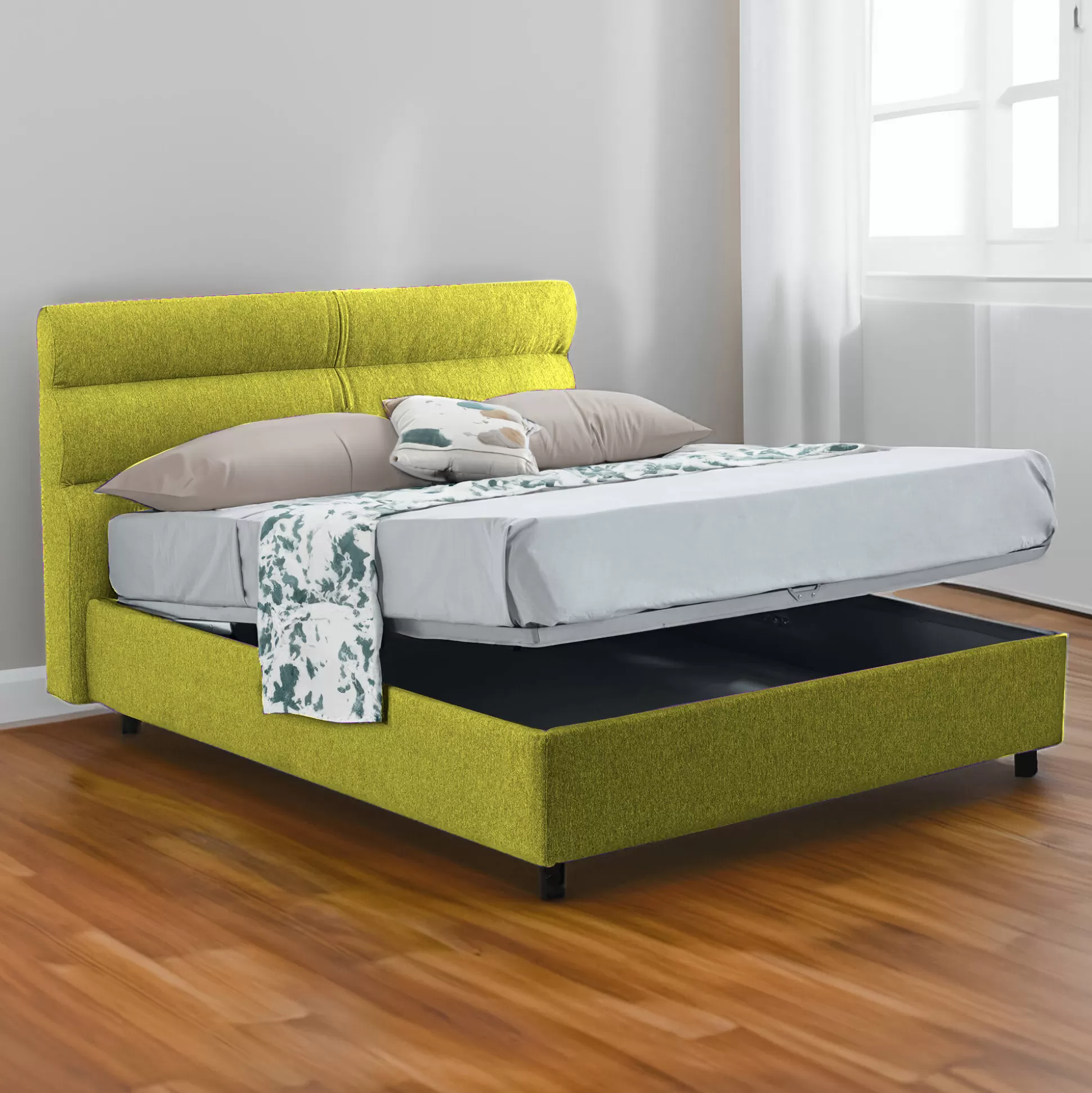 Dmora Letti Piazza E Mezza<Letto piazza e mezza Briona, Adatto a materasso Cm 120x200,