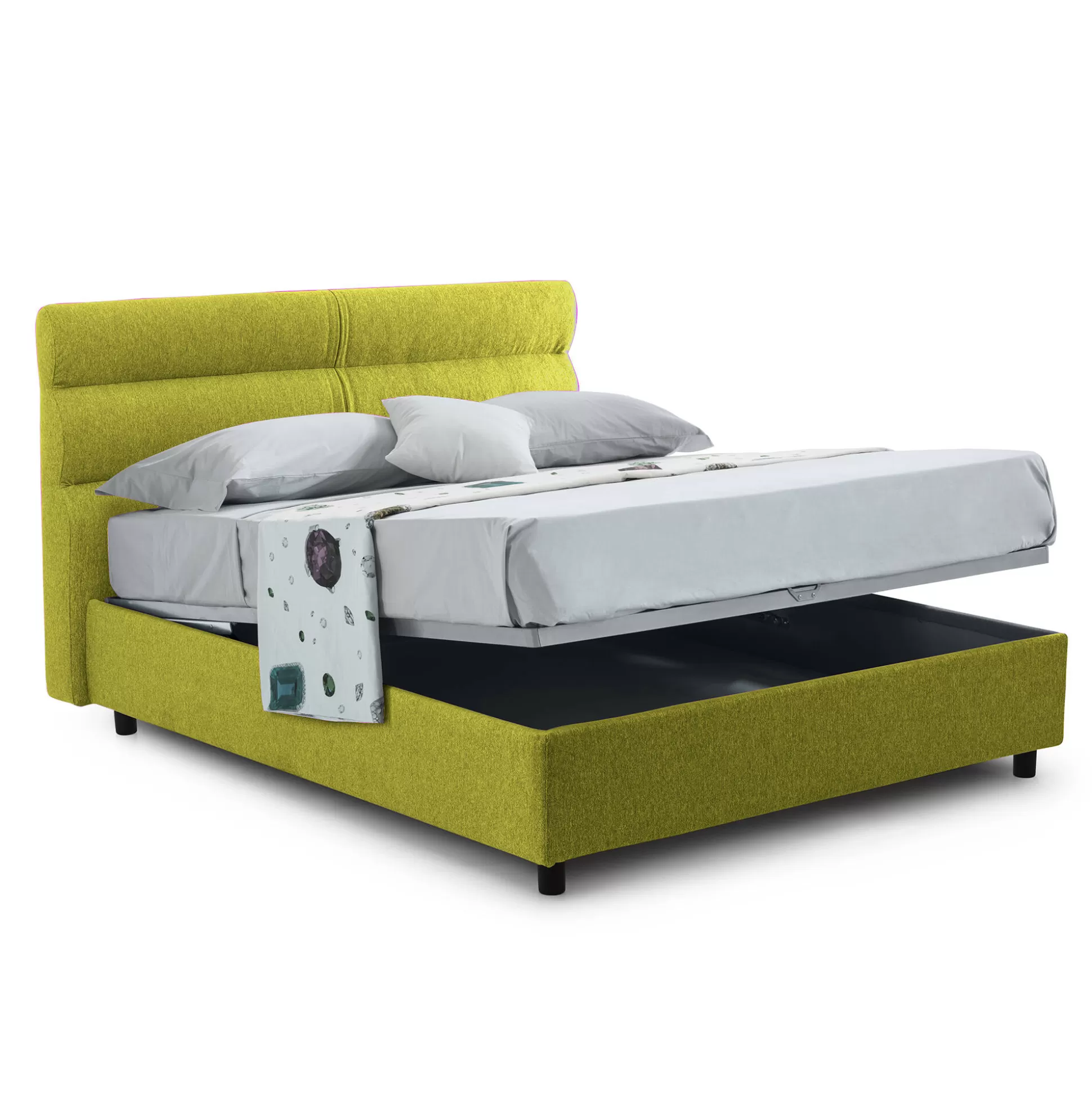 Dmora Letti Piazza E Mezza<Letto piazza e mezza Briona, Adatto a materasso Cm 120x200,