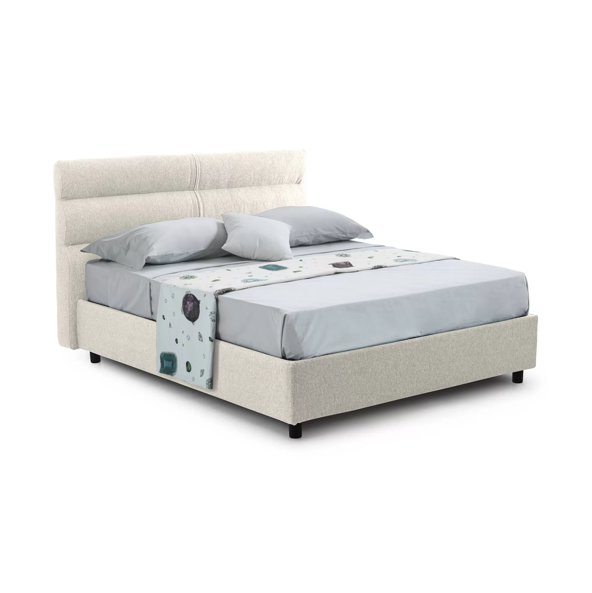 Dmora Letti Piazza E Mezza<Letto piazza e mezza Briosco, Con materasso Cm 120x190 incluso,
