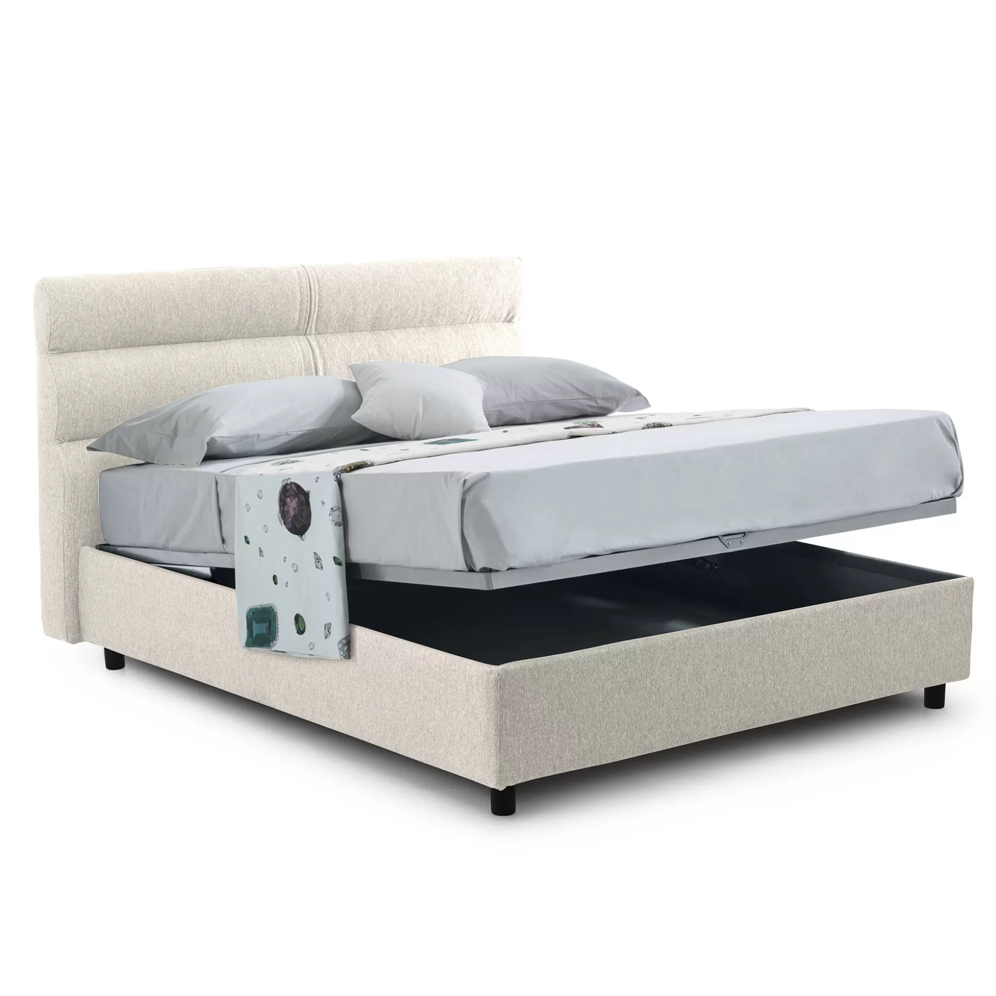 Dmora Letti Piazza E Mezza<Letto piazza e mezza Briosco, Con materasso Cm 120x190 incluso,