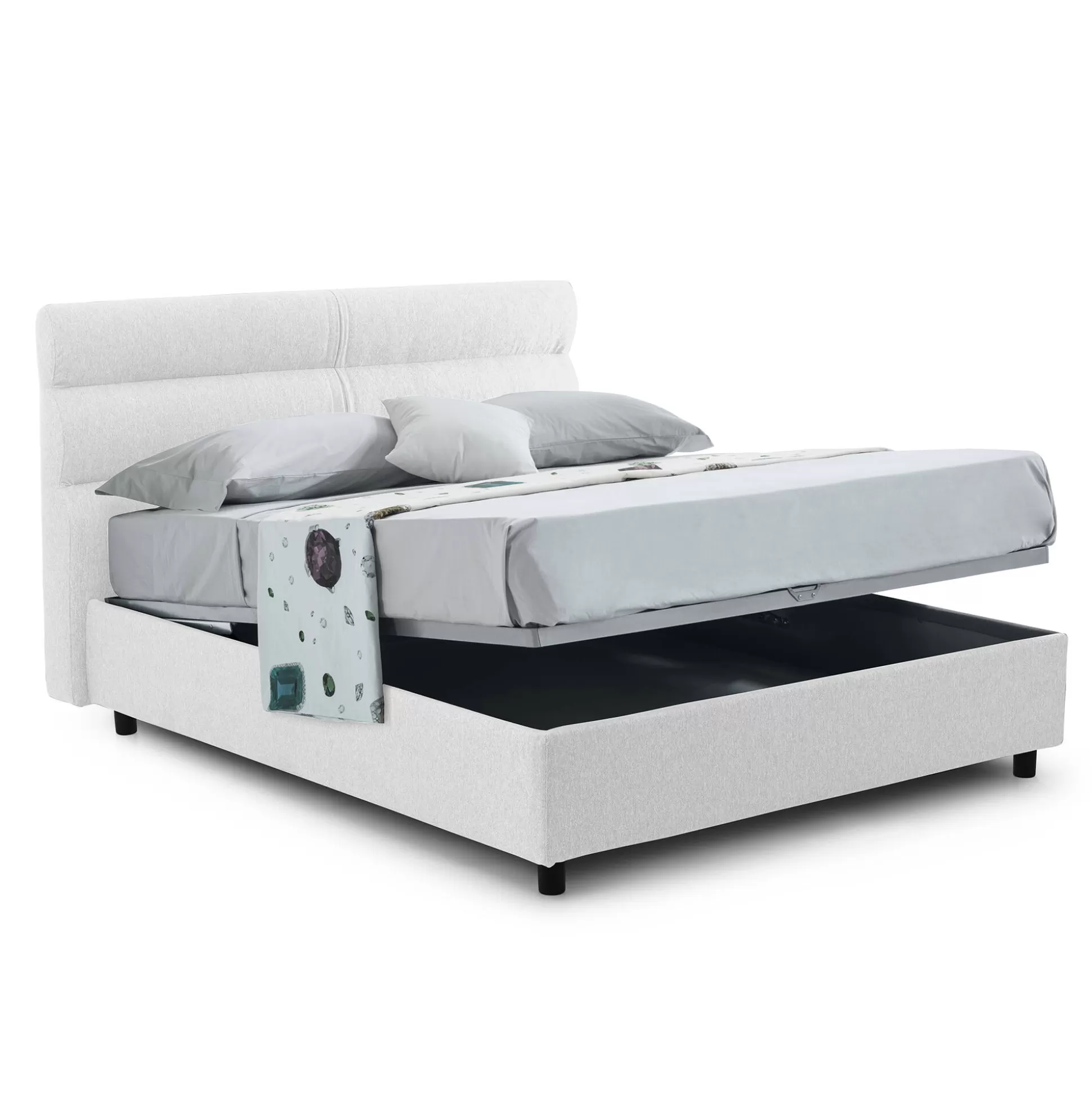 Dmora Letti Piazza E Mezza<Letto piazza e mezza Briosco, Con materasso Cm 120x190 incluso,