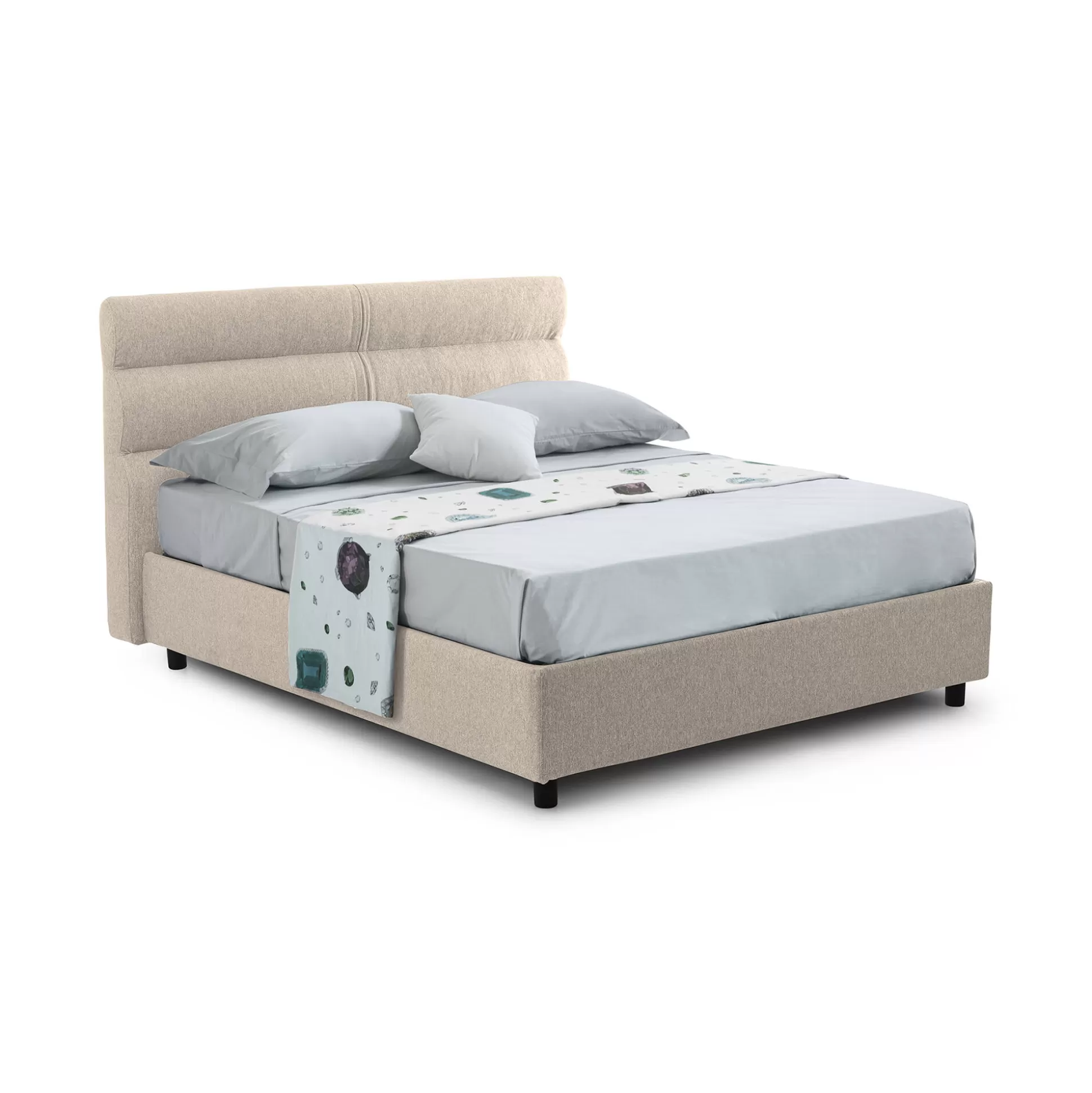 Dmora Letti Piazza E Mezza<Letto piazza e mezza Briosco, Con materasso Cm 120x190 incluso,