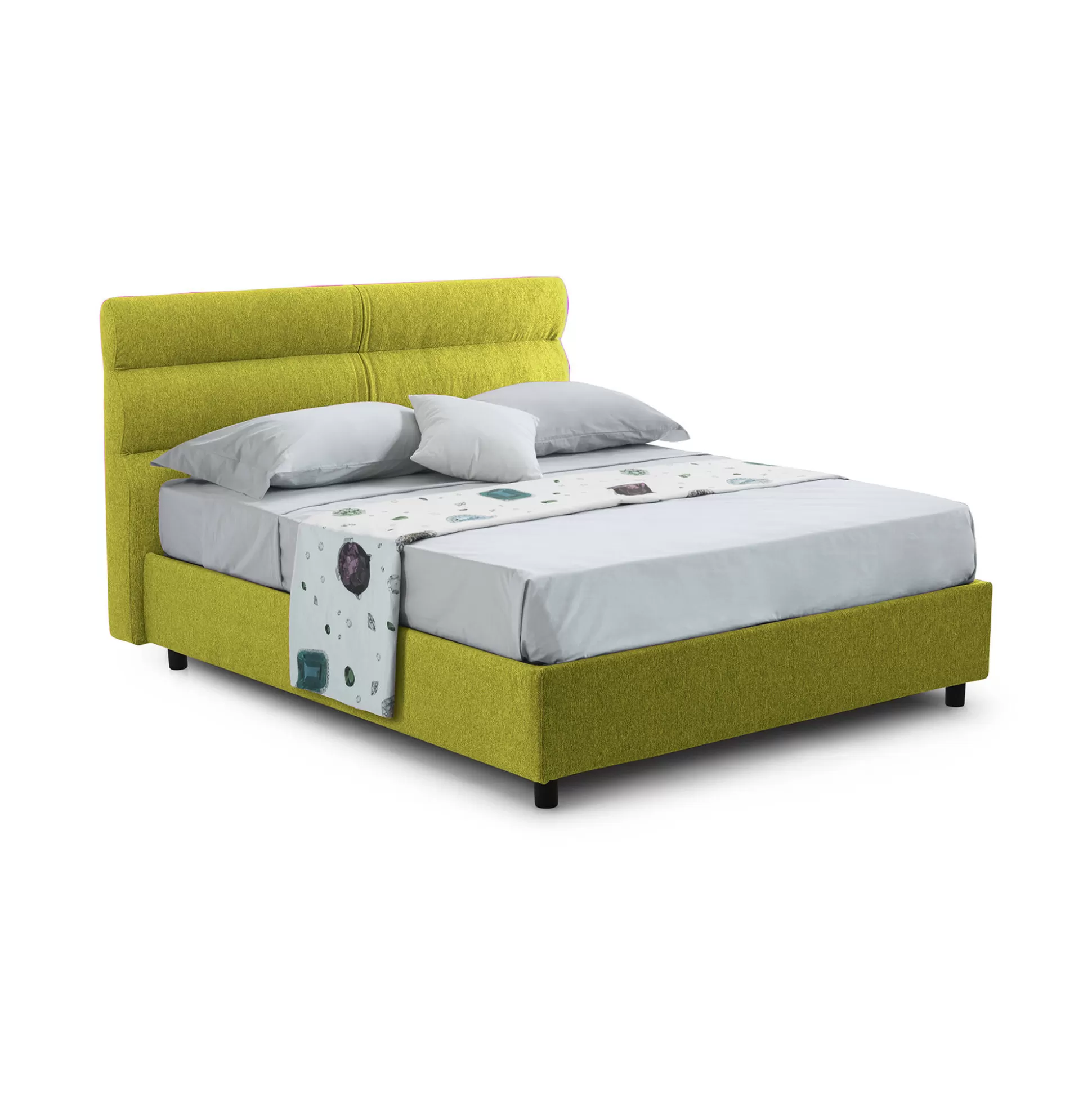Dmora Letti Piazza E Mezza<Letto piazza e mezza Briosco, Con materasso Cm 120x190 incluso,