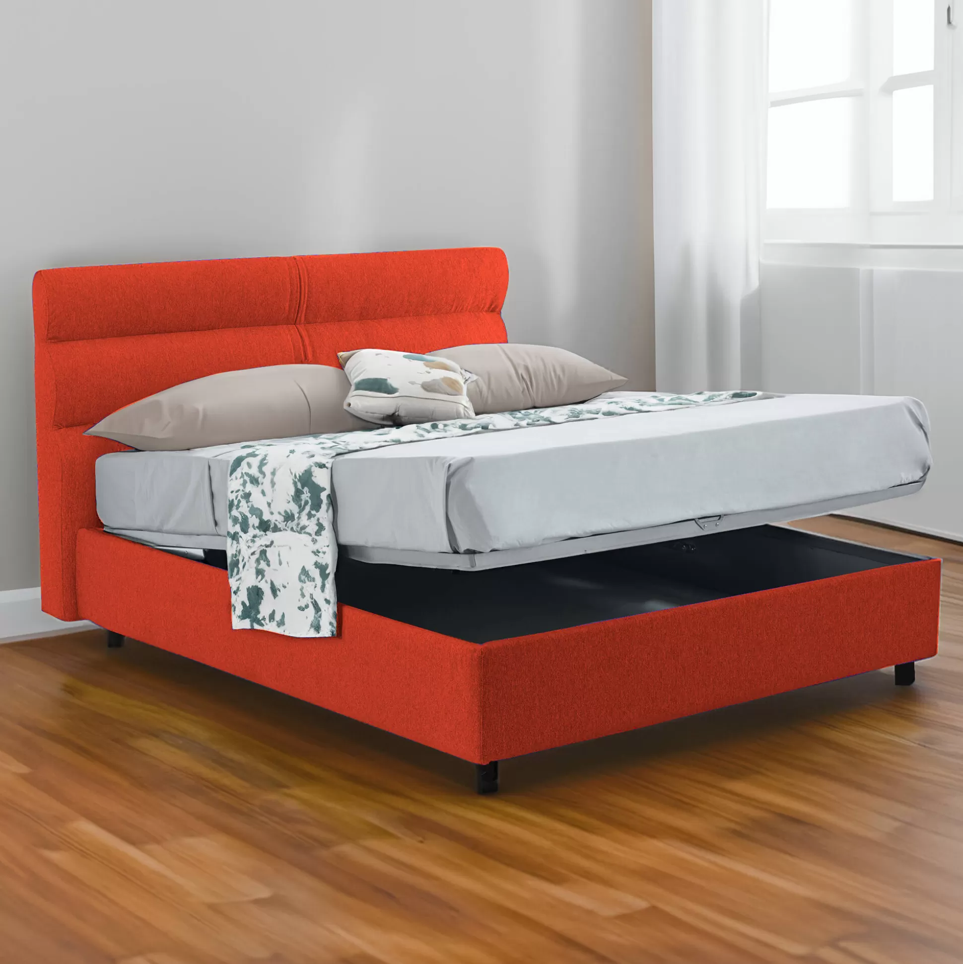 Dmora Letti Piazza E Mezza<Letto piazza e mezza Brivio, Adatto a materasso Cm 120x190,