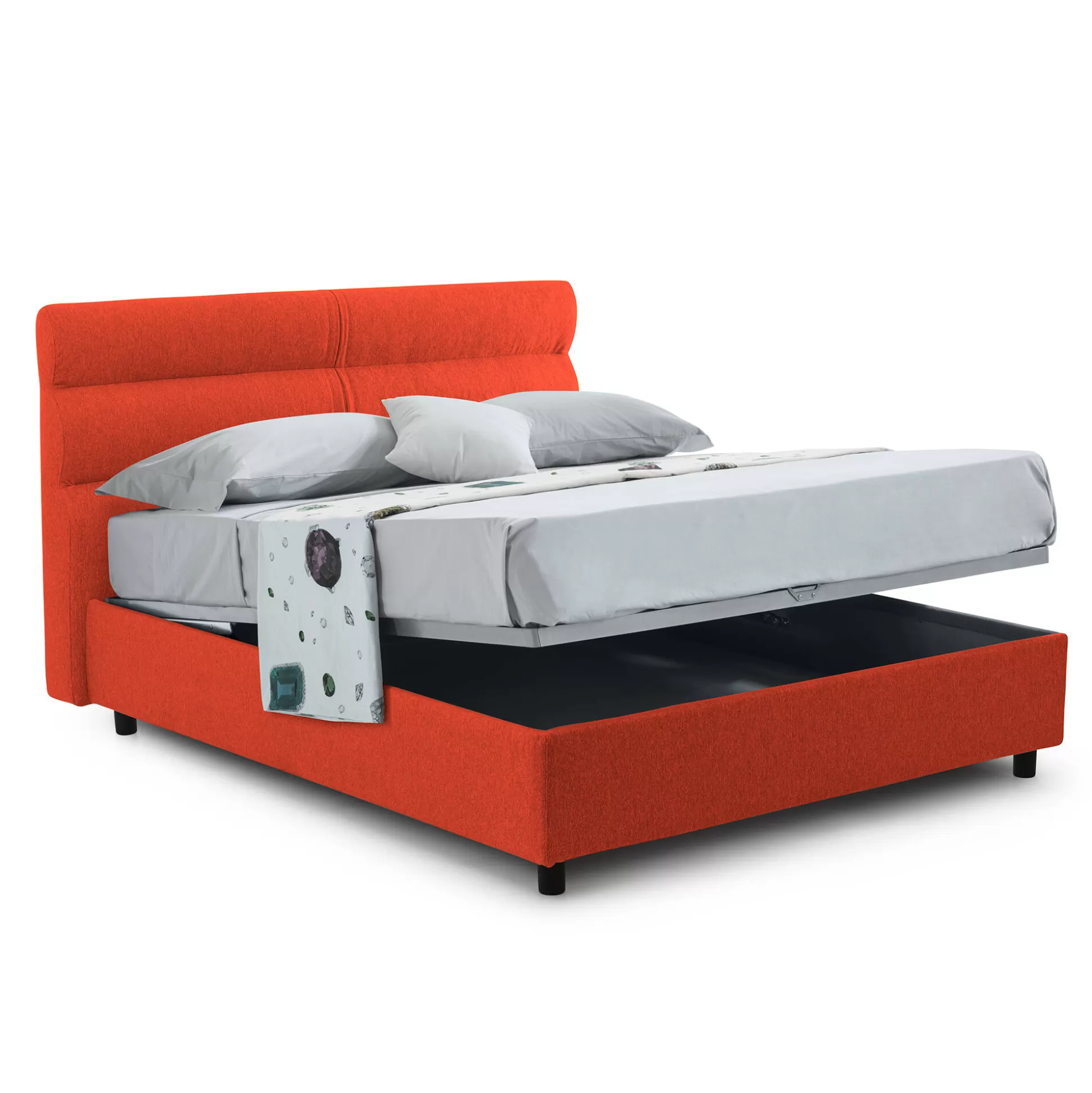 Dmora Letti Piazza E Mezza<Letto piazza e mezza Brivio, Adatto a materasso Cm 120x190,