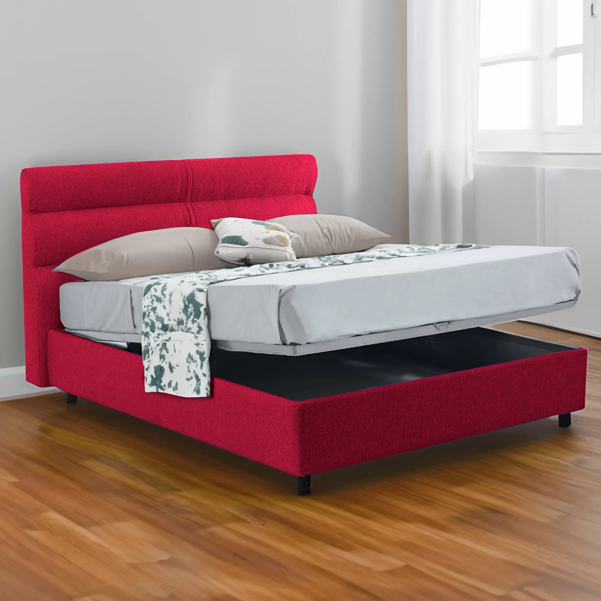 Dmora Letti Piazza E Mezza<Letto piazza e mezza Brivio, Adatto a materasso Cm 120x190,