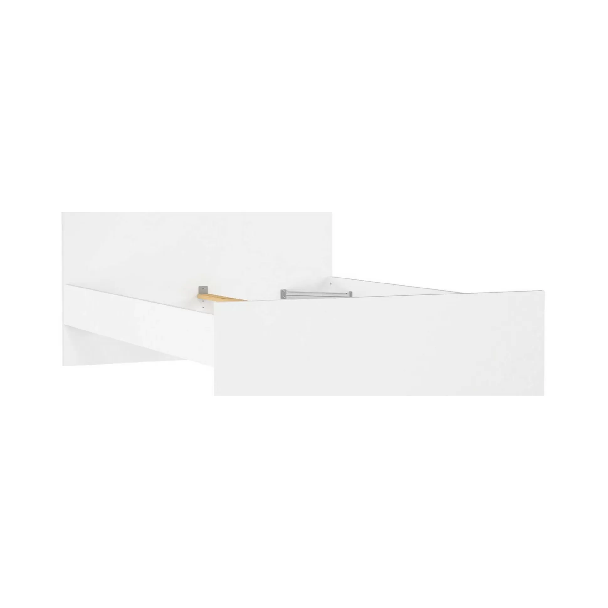 Dmora Letti Piazza E Mezza<Letto piazza e mezza Gustava, 146x197 h80 cm, Bianco