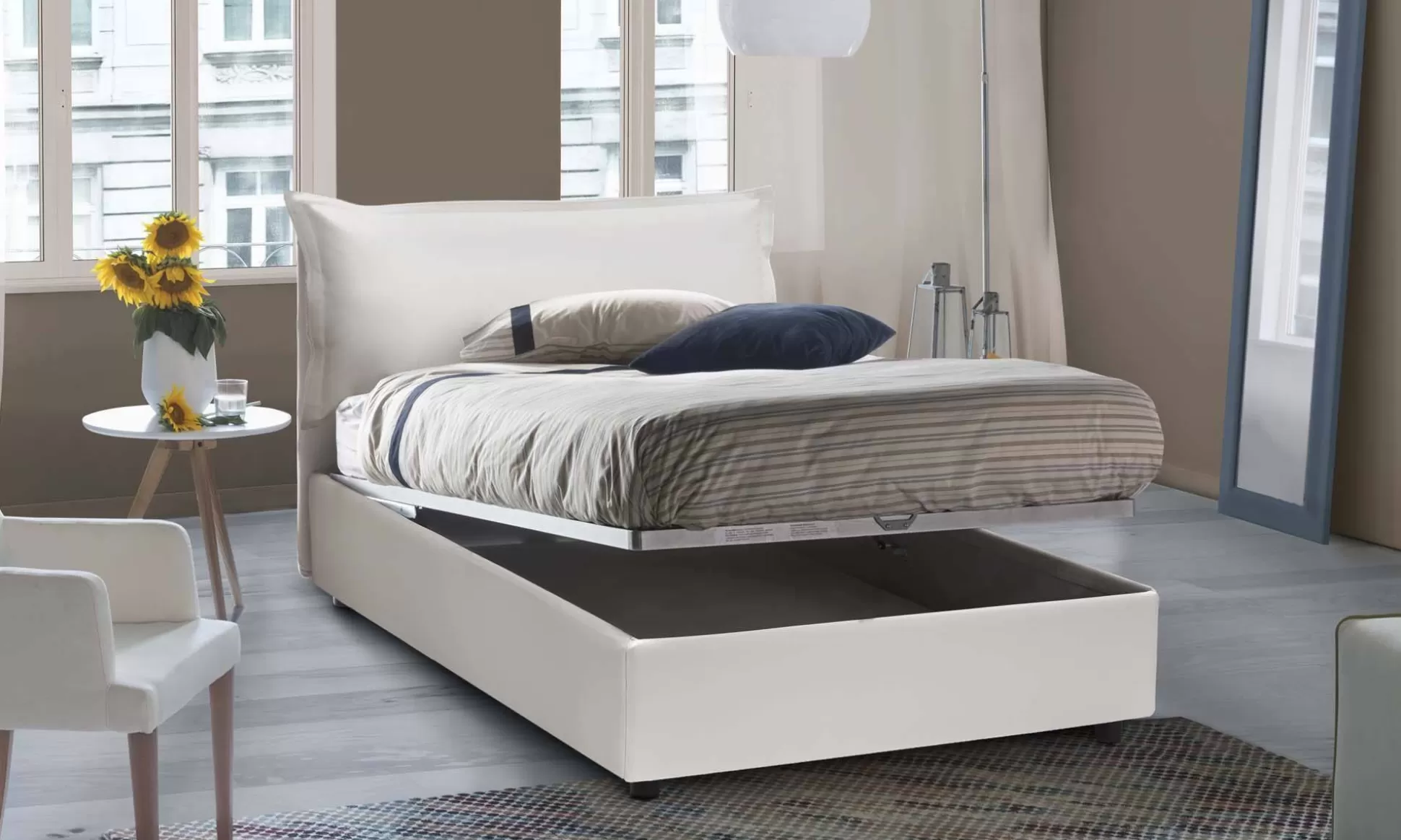 Dmora Letti Piazza E Mezza<Letto piazza e mezza Latona, adatto per materasso Cm 120x190,