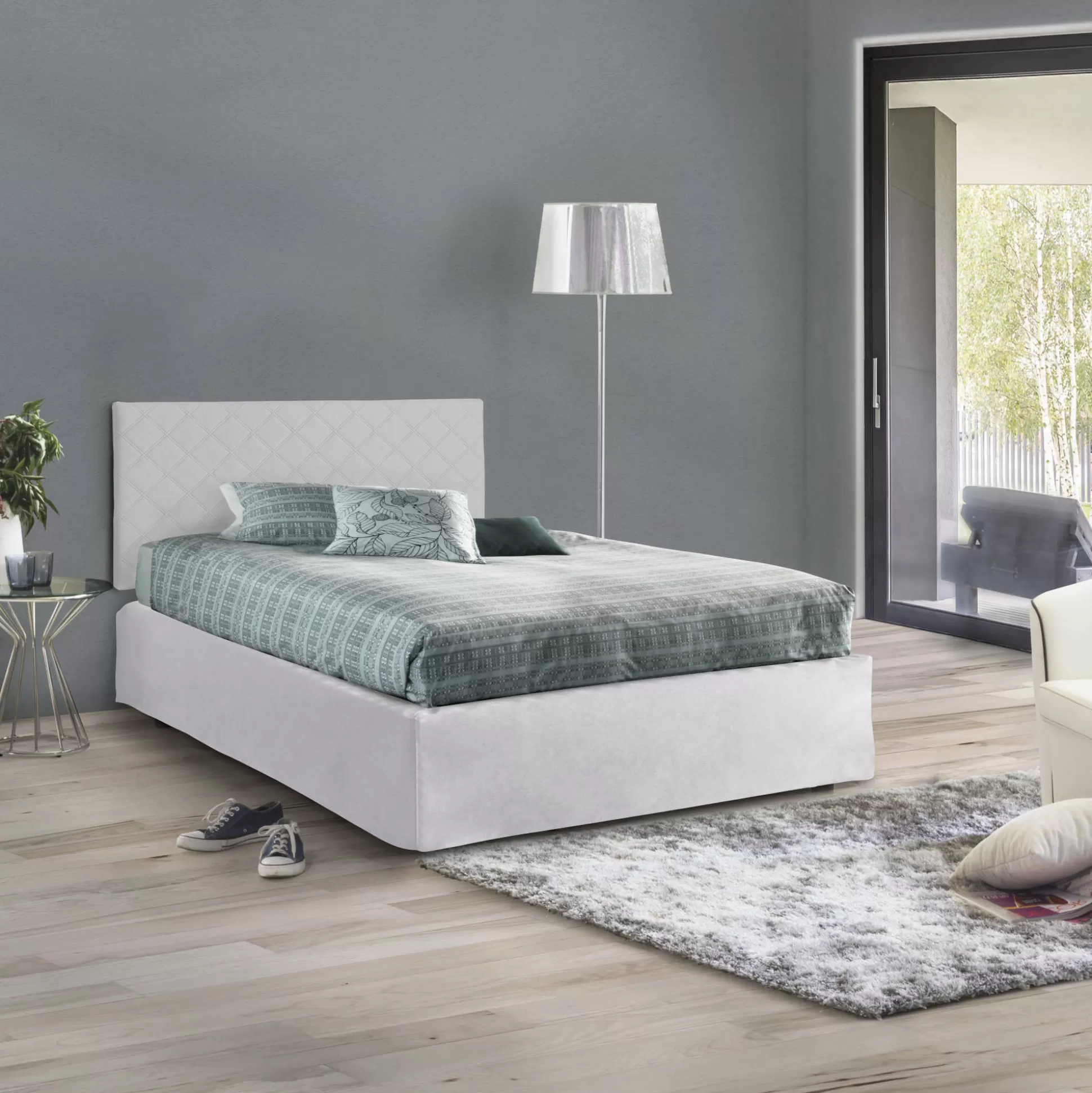 Dmora Letti Piazza E Mezza<Letto piazza e mezza Opale, Cm 120x190,