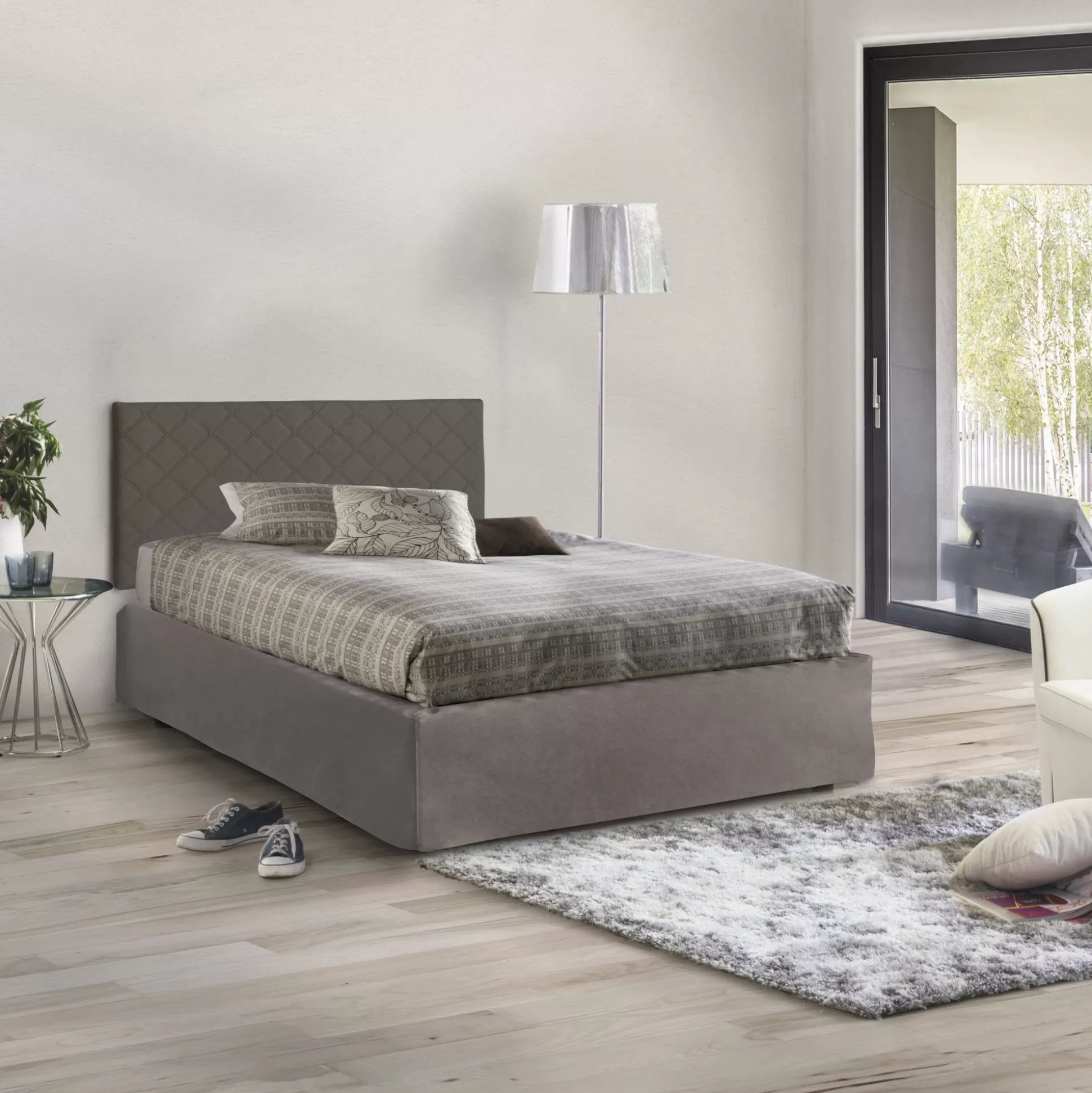 Dmora Letti Piazza E Mezza<Letto piazza e mezza Opale, Cm 120x190,