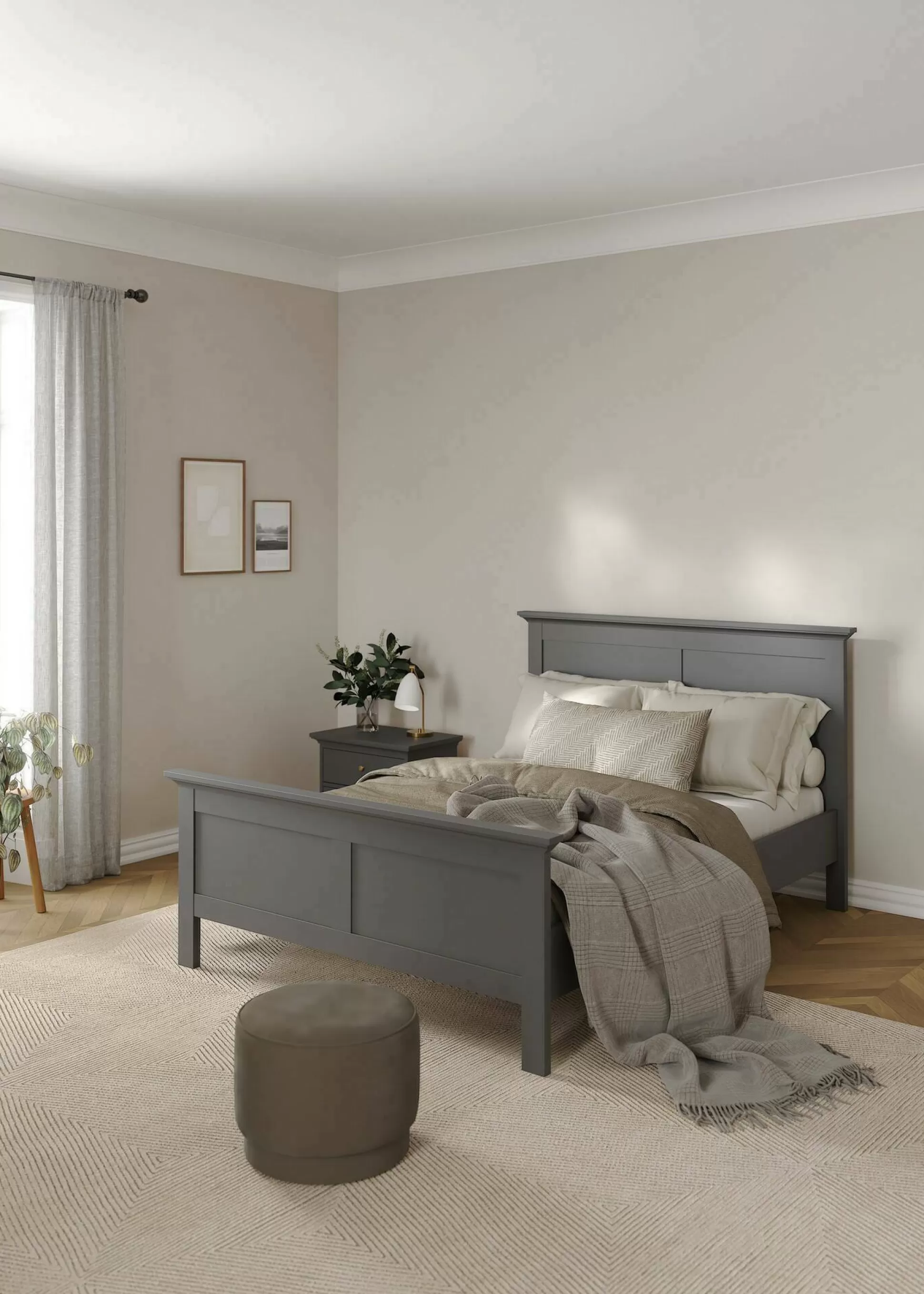 Dmora Letti Piazza E Mezza<Letto piazza e mezza Phanfone, 158x201 h110 cm,
