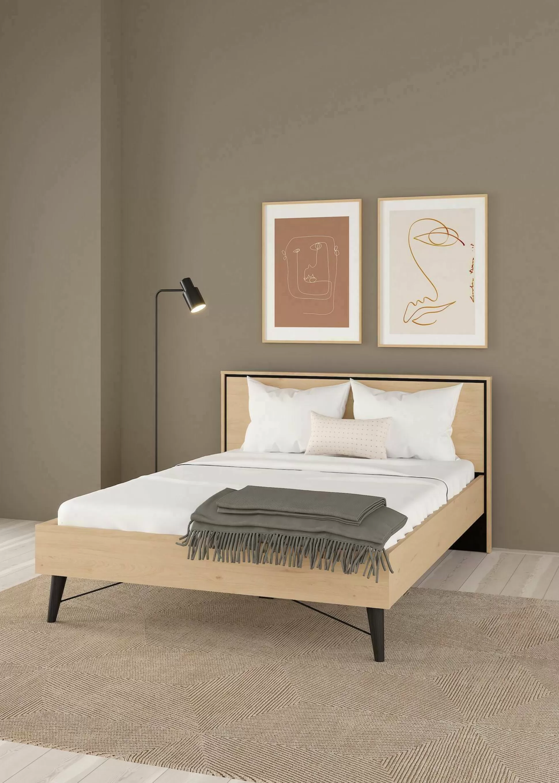 Dmora Letti Piazza E Mezza<Letto piazza e mezza Zeri, 197x153 h91 cm,