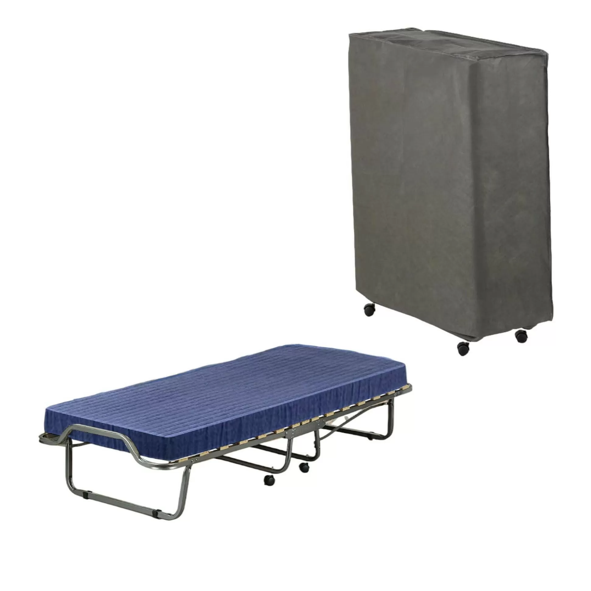 Dmora Letti Pieghevoli<Letto pieghevole Daaltone, 80x200h40 cm, materasso memory incluso
