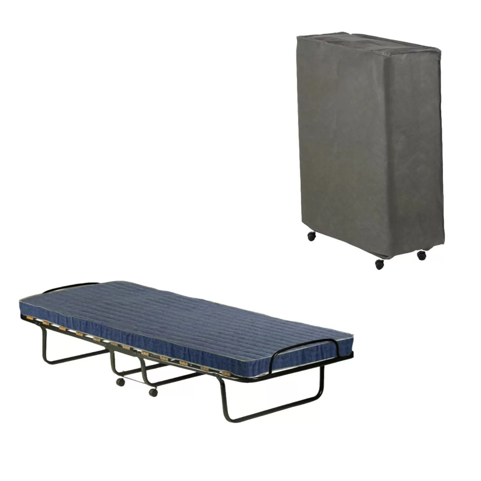 Dmora Letti Pieghevoli<Letto pieghevole Daaronso, 80x190h37 cm, Cover protettiva inclusa