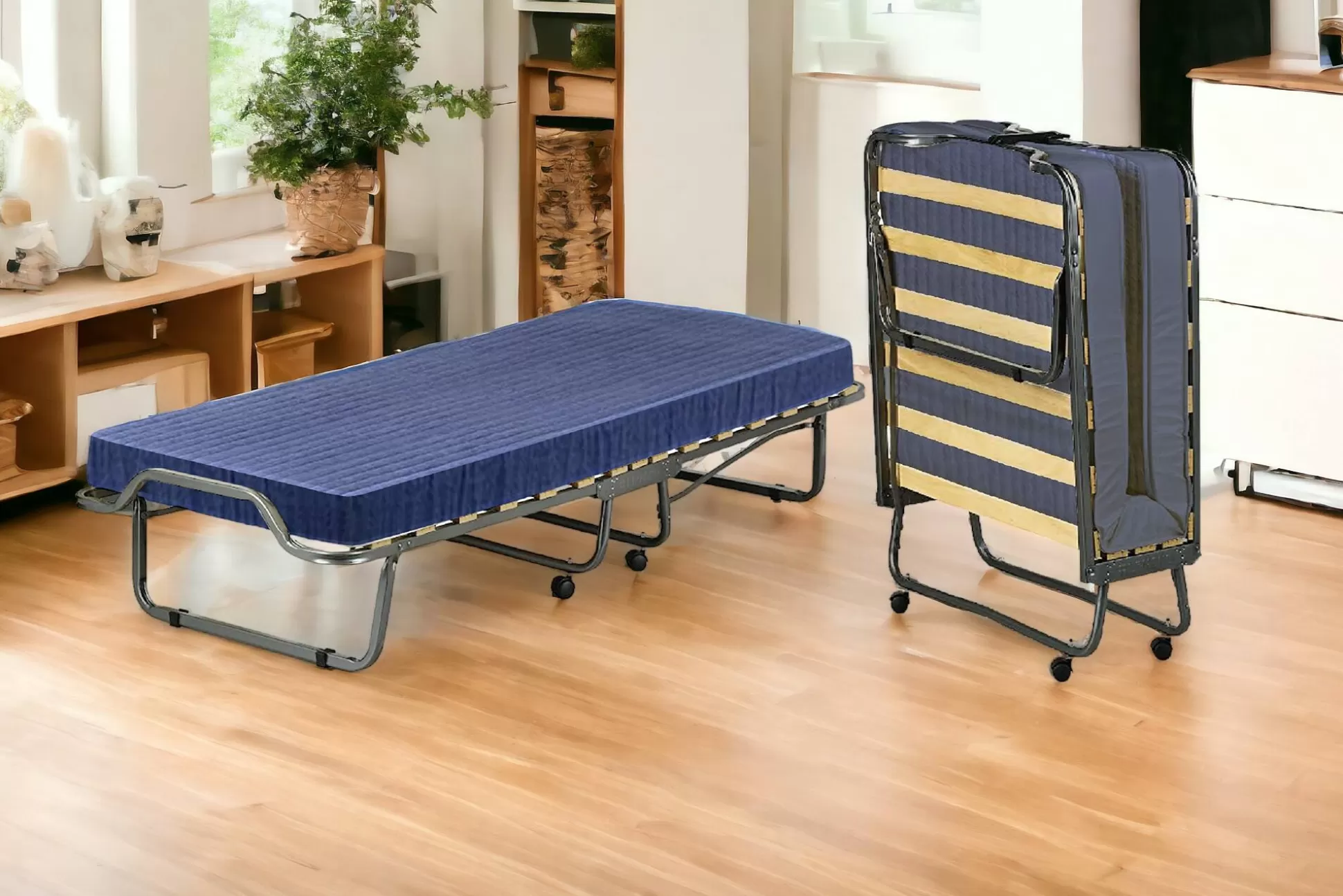 Dmora Letti Pieghevoli<Letto pieghevole Dabadian, 80x200h40 cm, materasso memory incluso