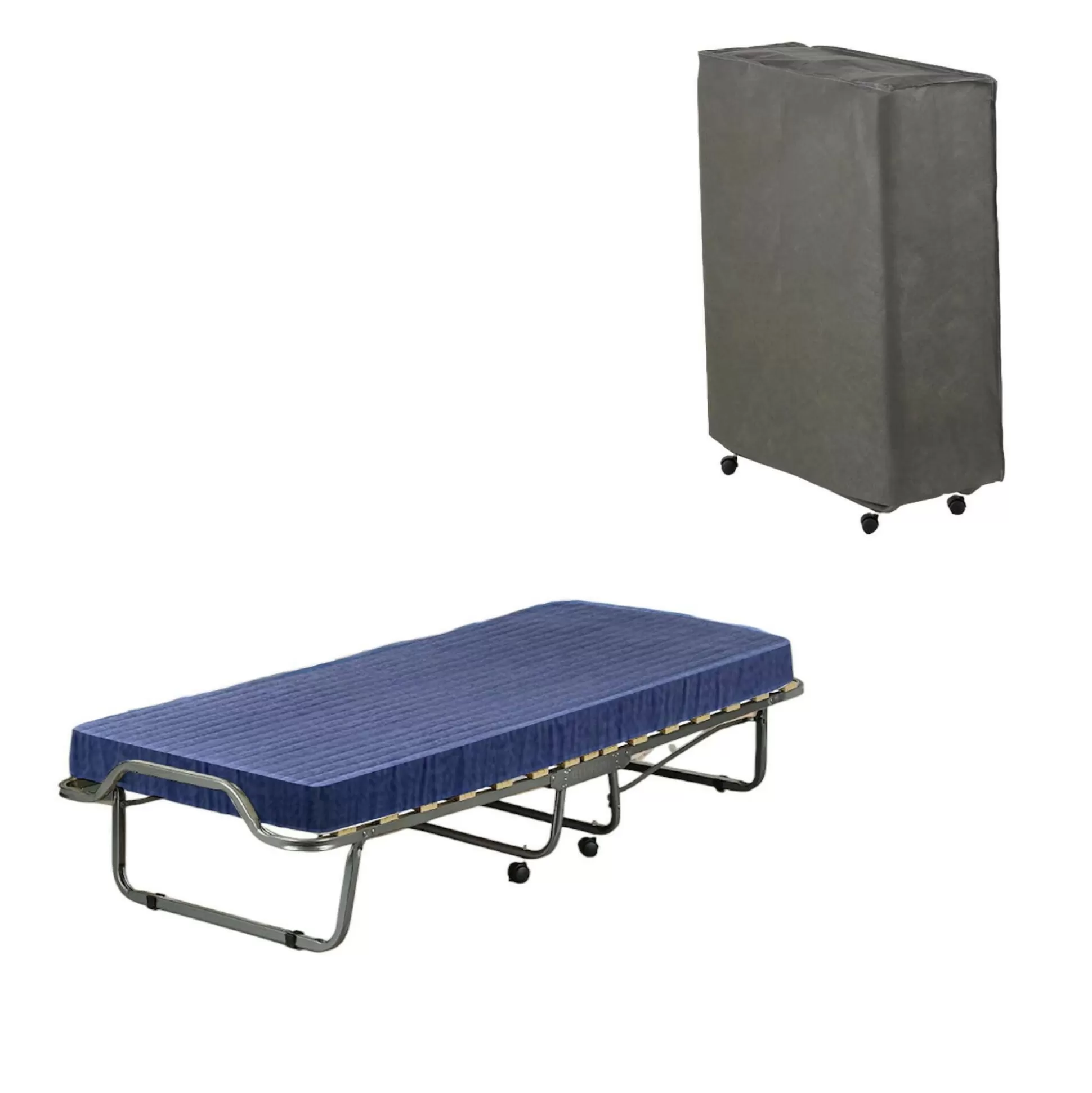 Dmora Letti Pieghevoli<Letto pieghevole Dabambil, 80x190h39 cm, Cover protettiva inclusa