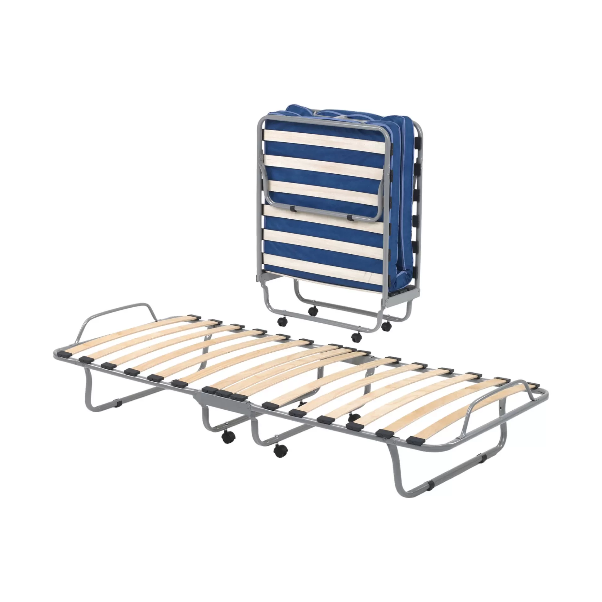 Dmora Letti Pieghevoli<Letto pieghevole Dmagn, 100% Made in Italy, con materasso Cm 80x190 incluso