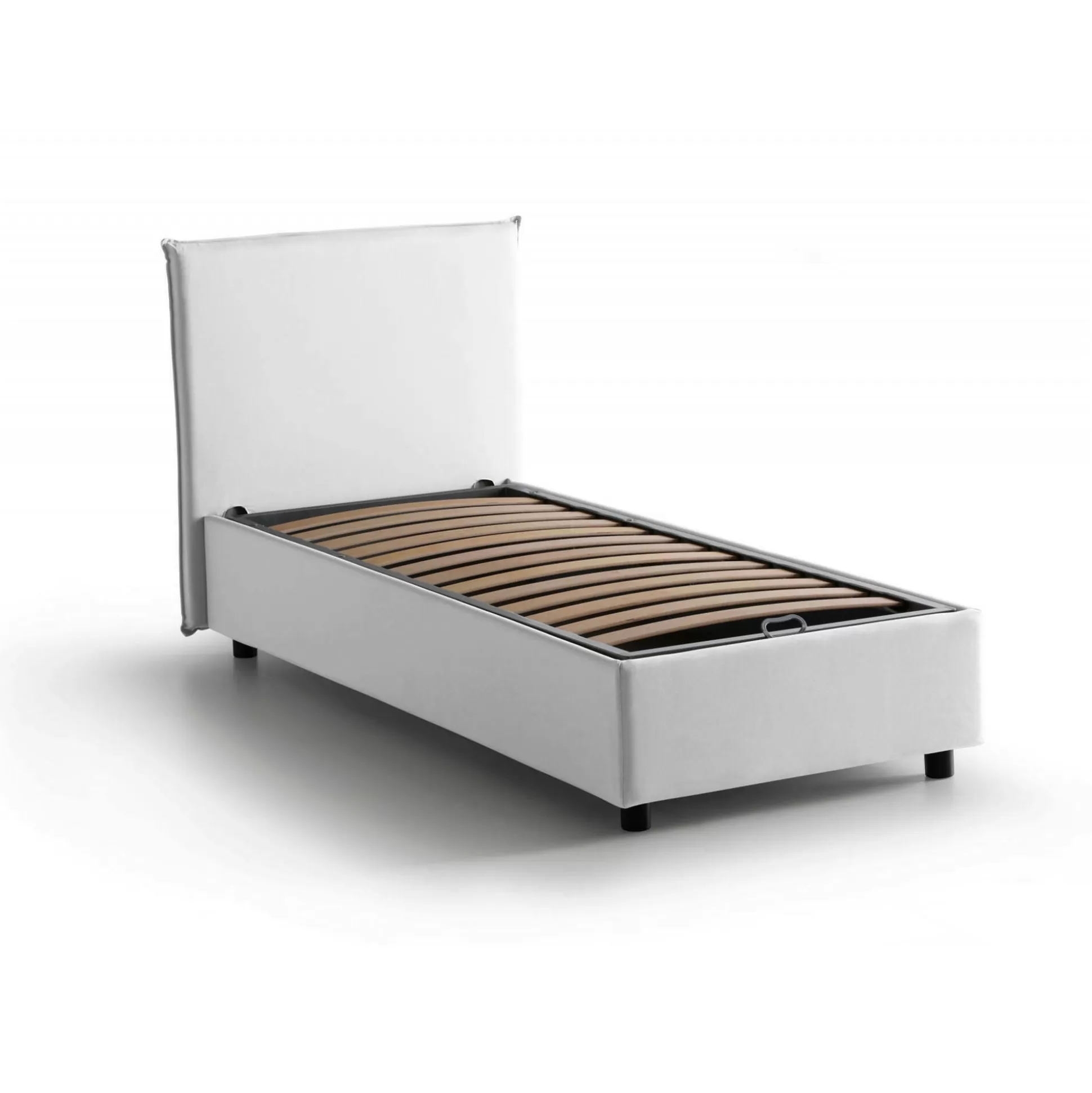 Dmora Letti Singoli<Letto singolo Acuila, adatto per materasso Cm 80x190,