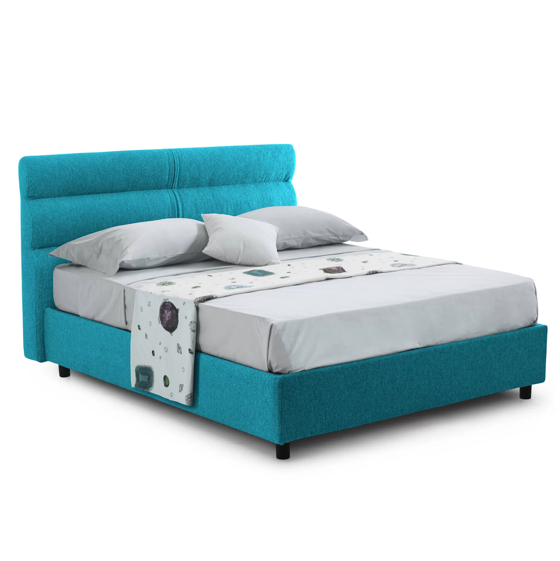 Dmora Letti Singoli<Letto singolo Adalpina, Con materasso Cm 80x200 incluso,
