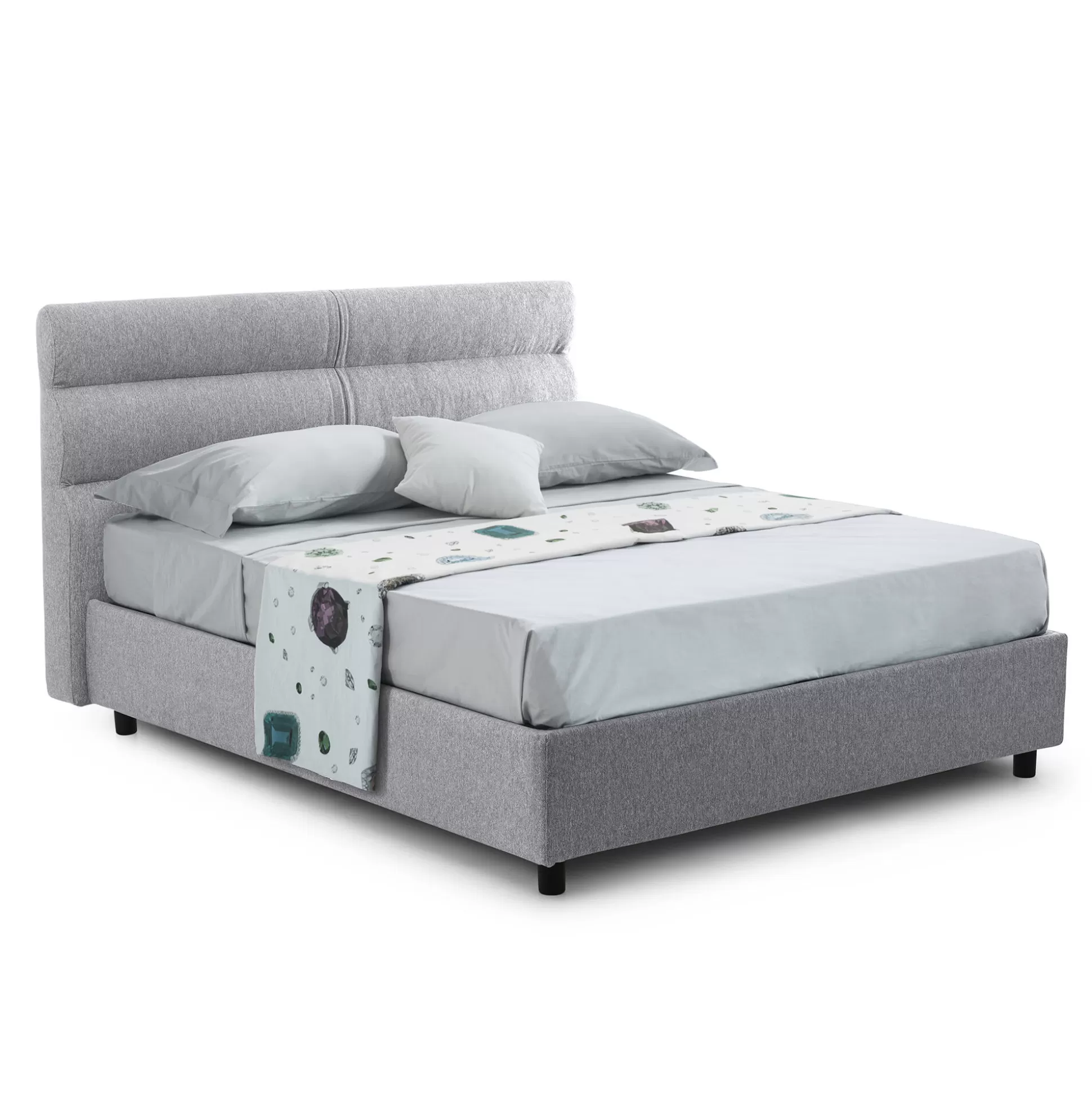 Dmora Letti Singoli<Letto singolo Adalpina, Con materasso Cm 80x200 incluso,
