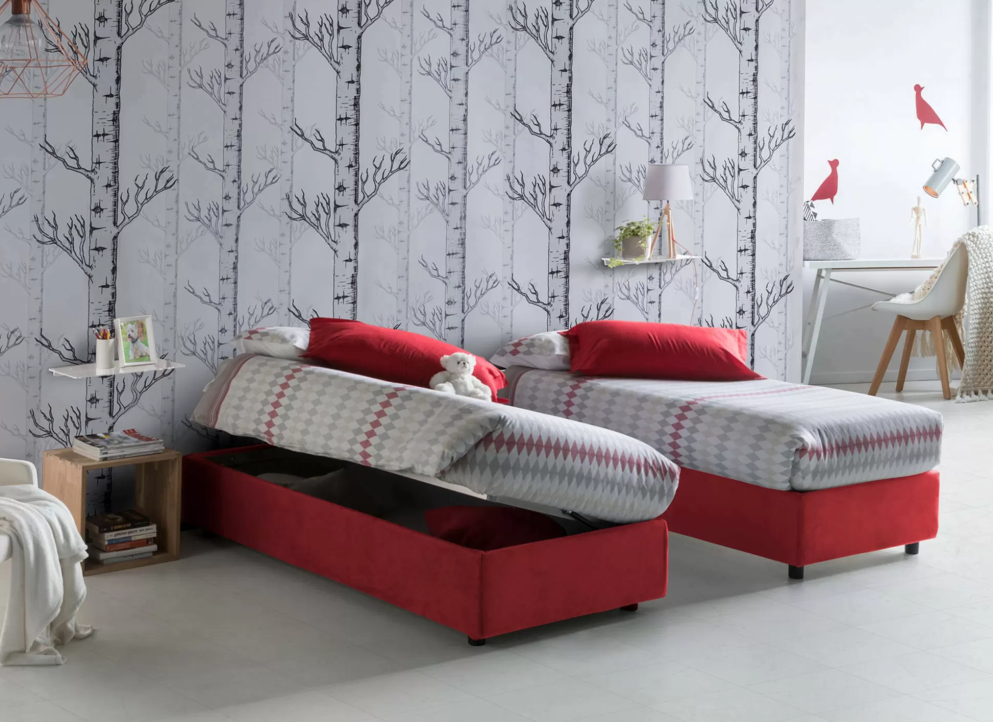 Dmora Letti Singoli<Letto singolo Adoxa, adatto per materasso Cm 80x190,