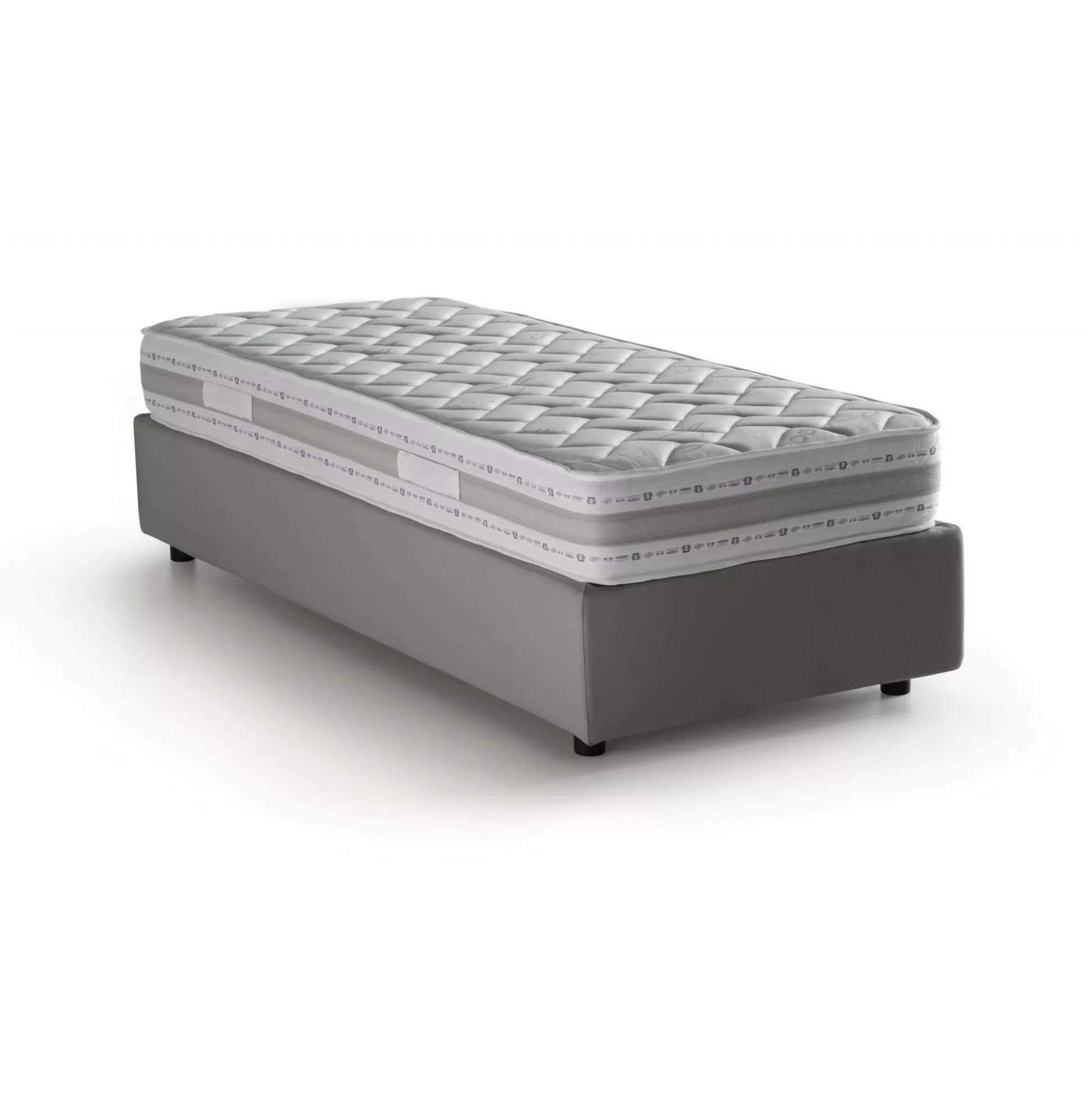 Dmora Letti Singoli<Letto singolo Agenta, con materasso Cm 80x190 incluso,