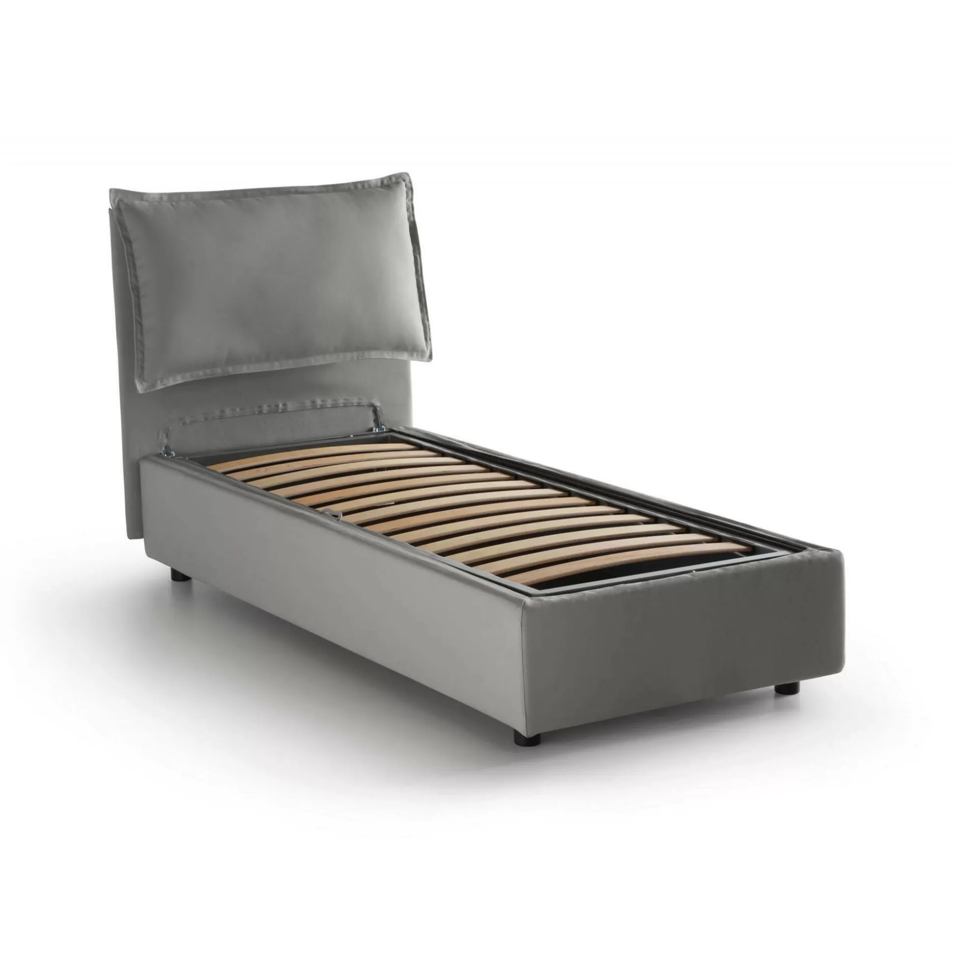 Dmora Letti Singoli<Letto singolo Aigor, adatto per materasso Cm 90x190,