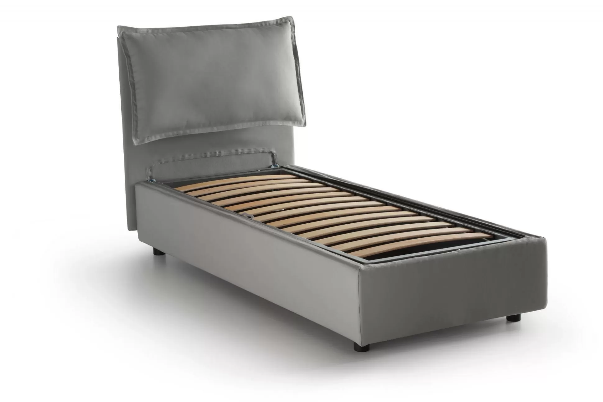 Dmora Letti Singoli<Letto singolo Aigor, adatto per materasso Cm 90x190,