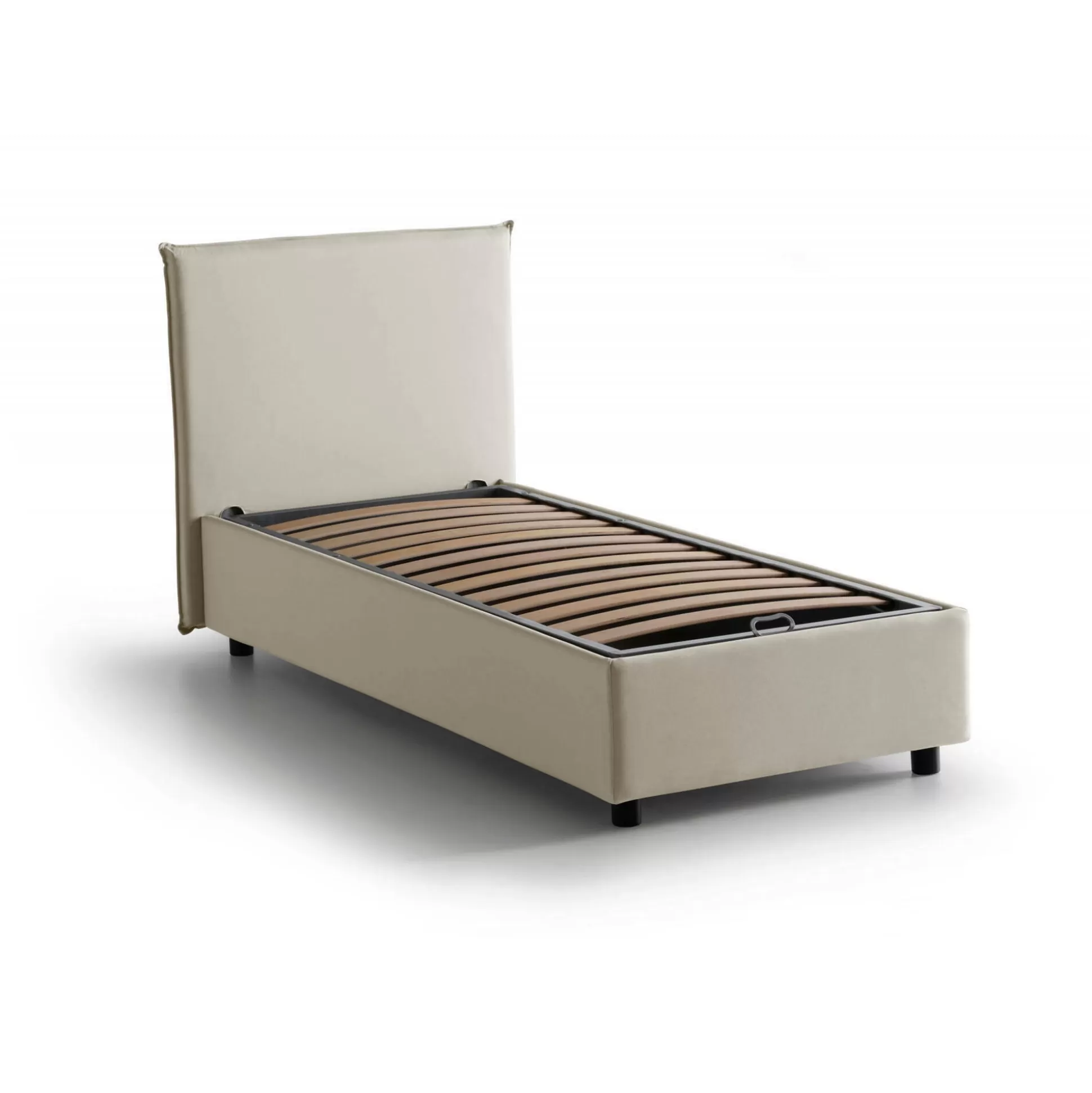 Dmora Letti Singoli<Letto singolo Ajan, adatto per materasso Cm 90x190,