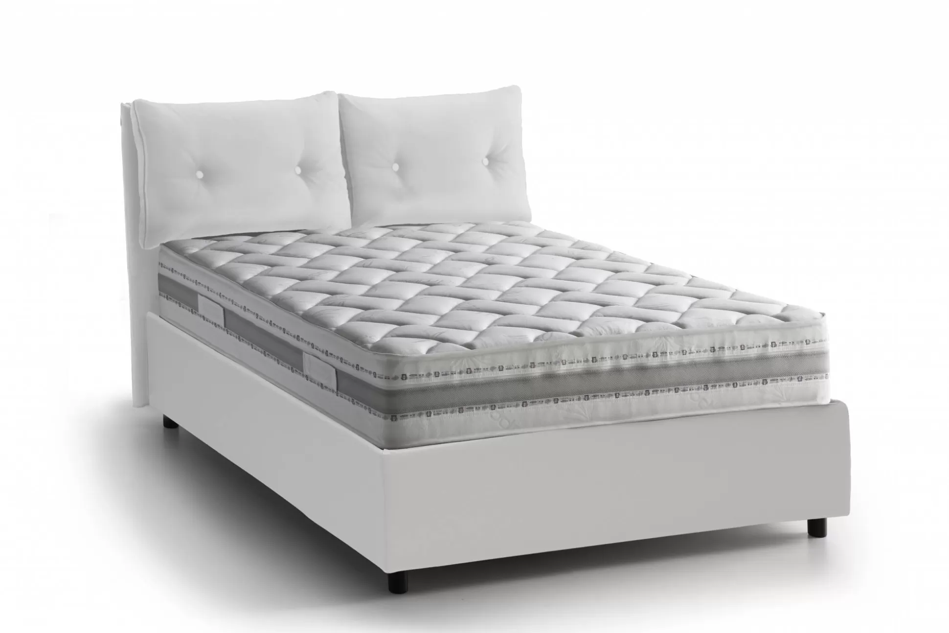 Dmora Letti Singoli<Letto singolo Albiate, con materasso Cm 80x190 incluso,