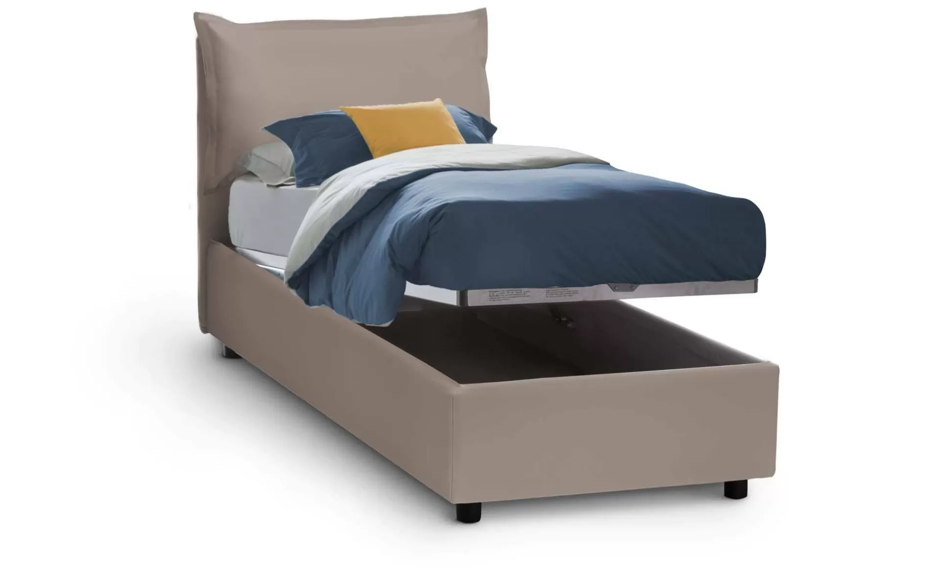 Dmora Letti Singoli<Letto singolo Alistair, adatto per materasso Cm 80x190,