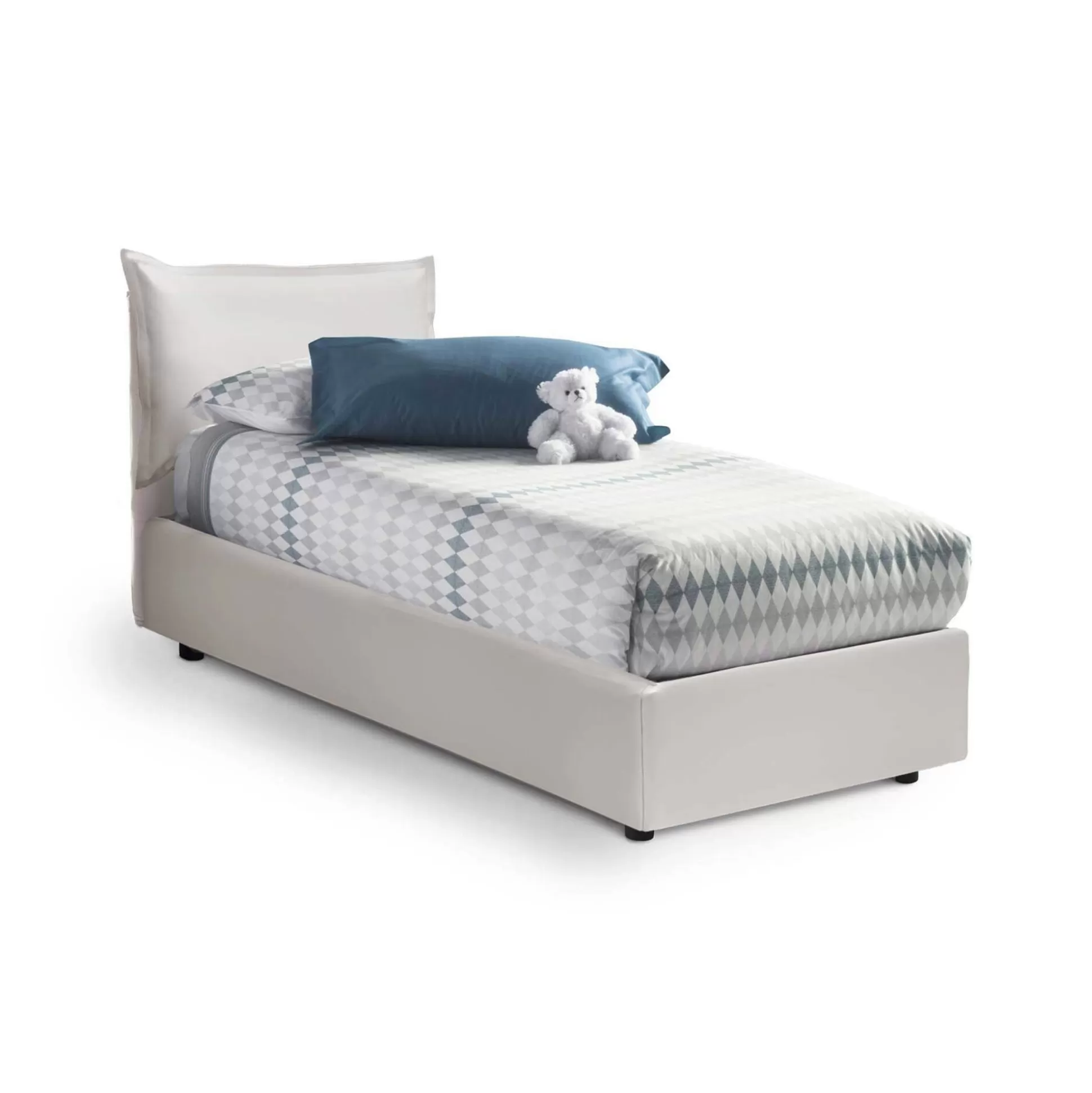 Dmora Letti Singoli<Letto singolo Alzavola, con materasso Cm 80x190 incluso,