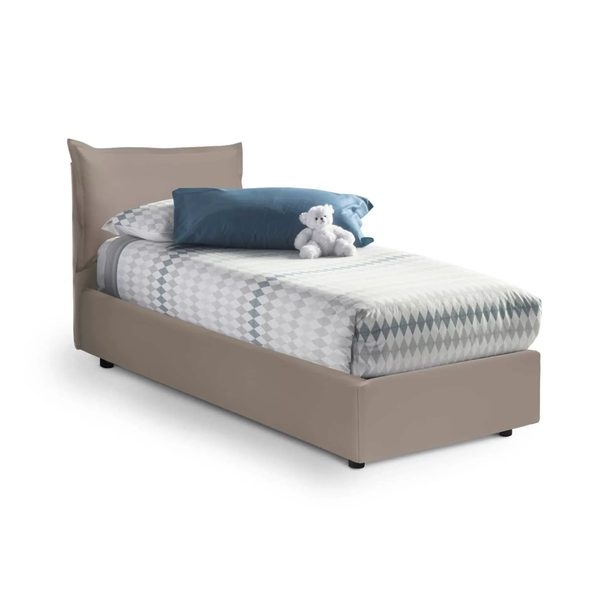 Dmora Letti Singoli<Letto singolo Alzavola, con materasso Cm 80x190 incluso,