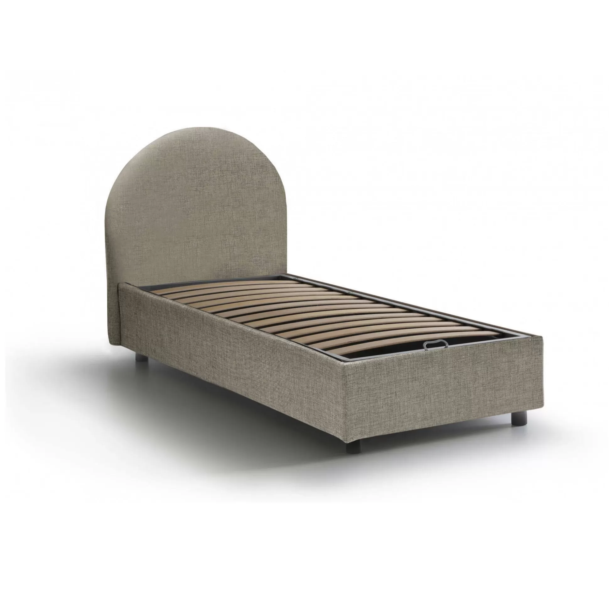 Dmora Letti Singoli<Letto singolo Amantea, adatto per materasso Cm 80x190,