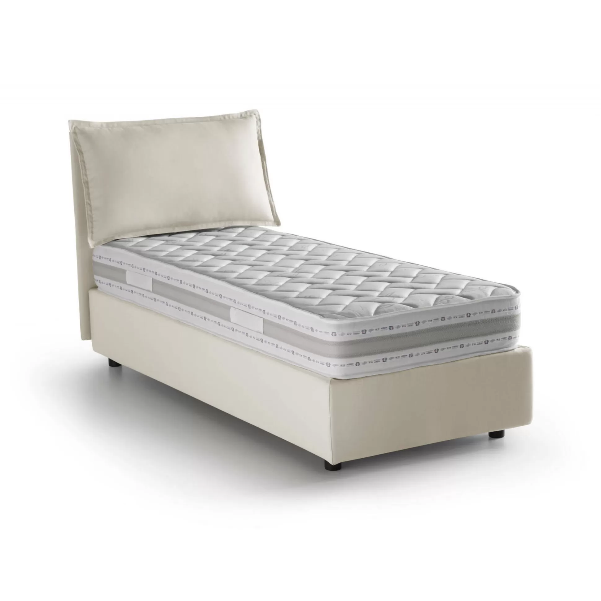 Dmora Letti Singoli<Letto singolo Ancara, con materasso Cm 80x200 incluso,
