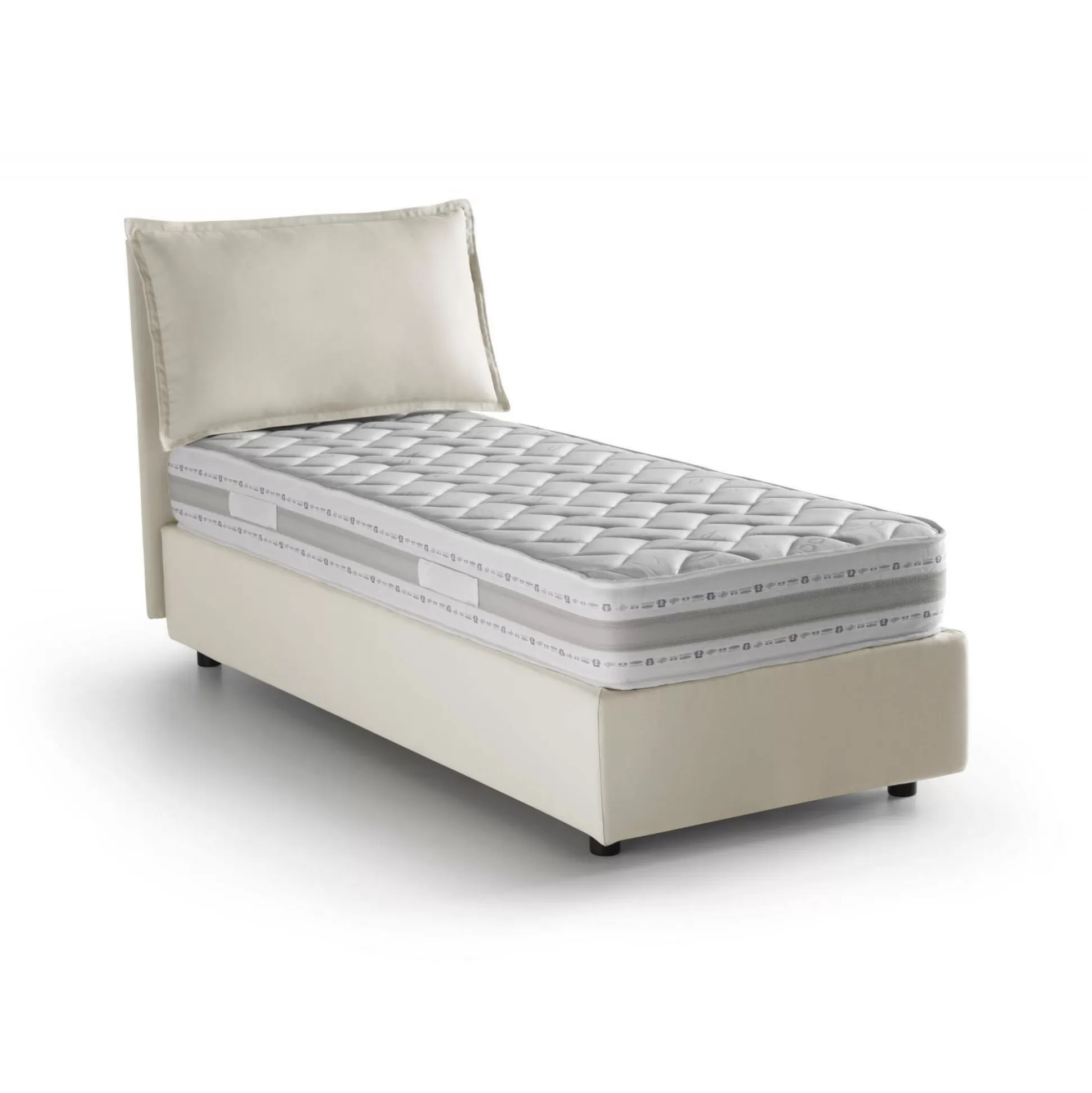 Dmora Letti Singoli<Letto singolo Animal, con materasso Cm 90x190 incluso,