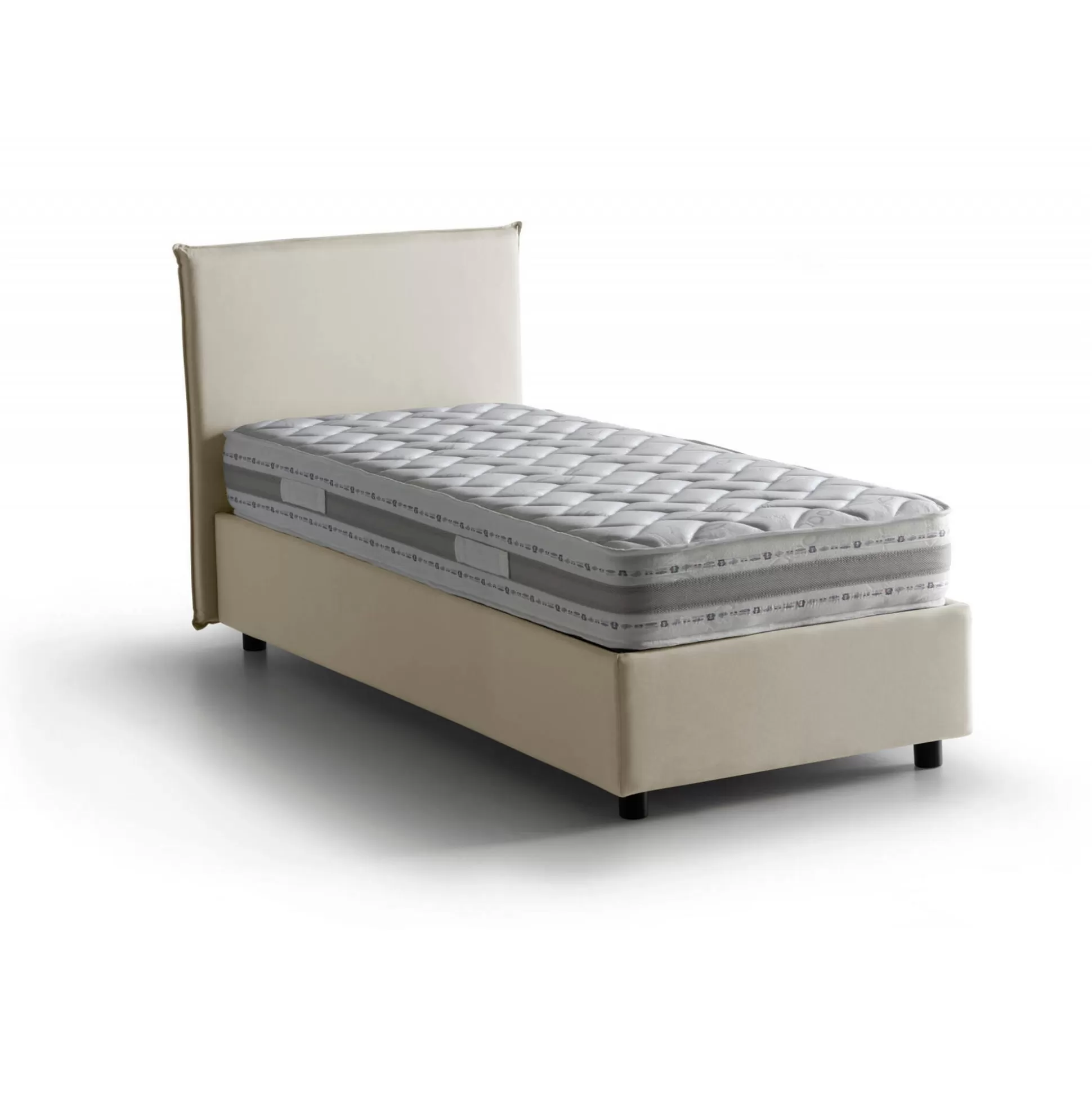 Dmora Letti Singoli<Letto singolo Aquilla, con materasso Cm 80x190 incluso,