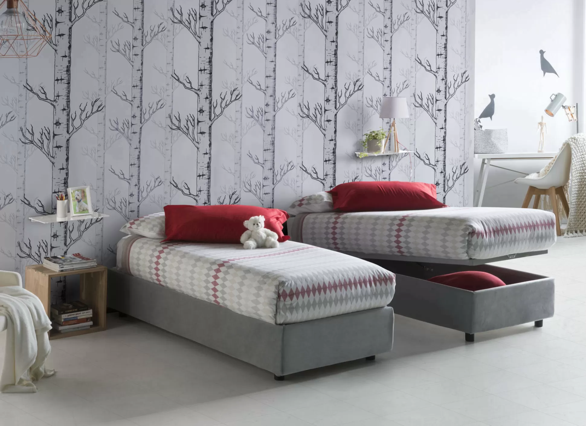 Dmora Letti Singoli<Letto singolo Aquolina, adatto per materasso Cm 80x190,