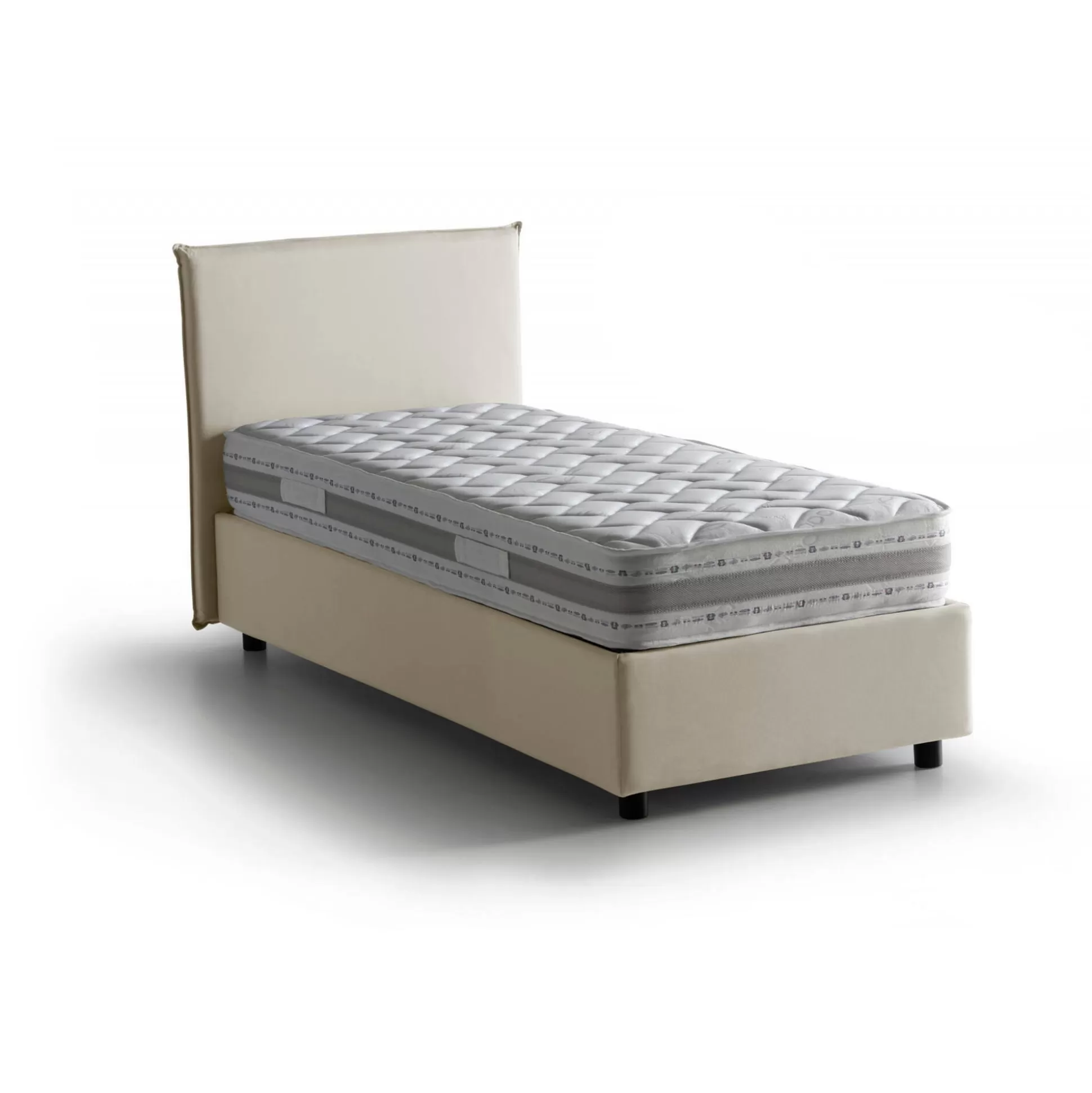 Dmora Letti Singoli<Letto singolo Arminius, con materasso Cm 90x190 incluso,