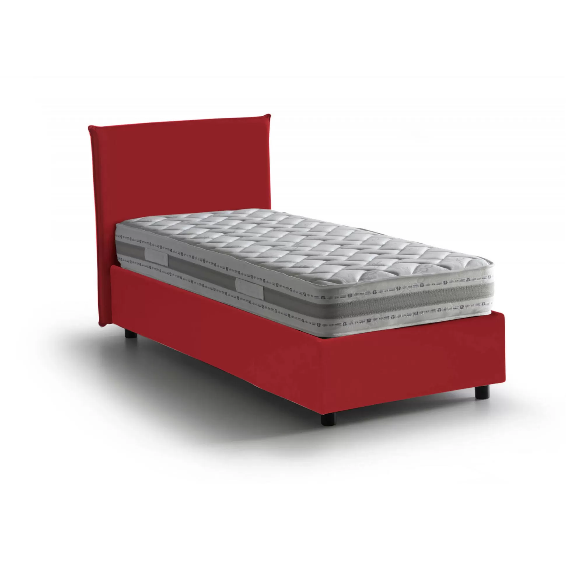 Dmora Letti Singoli<Letto singolo Arminius, con materasso Cm 90x190 incluso,