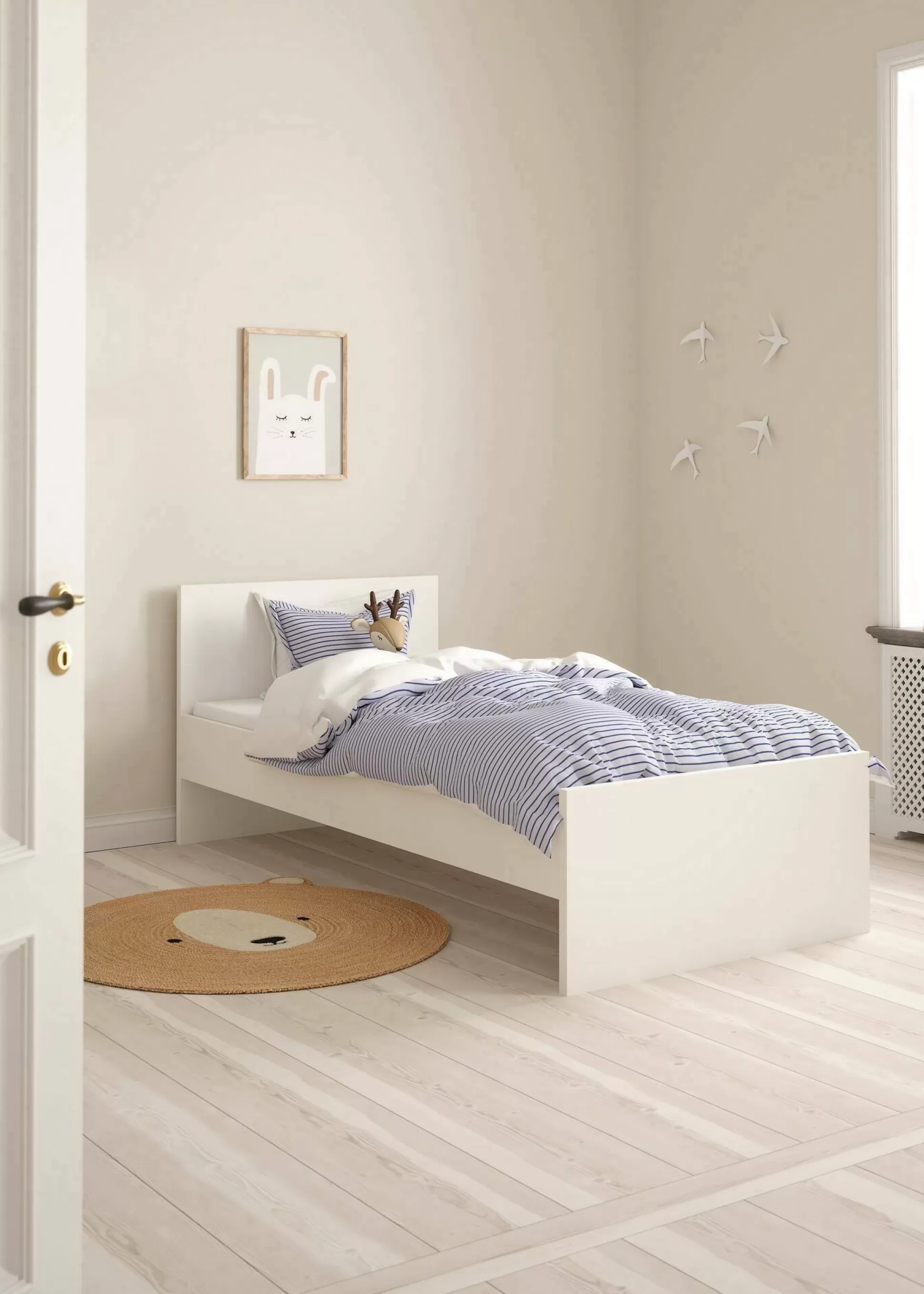 Dmora Letti Singoli<Letto singolo Assar, 197x96 h80 cm,