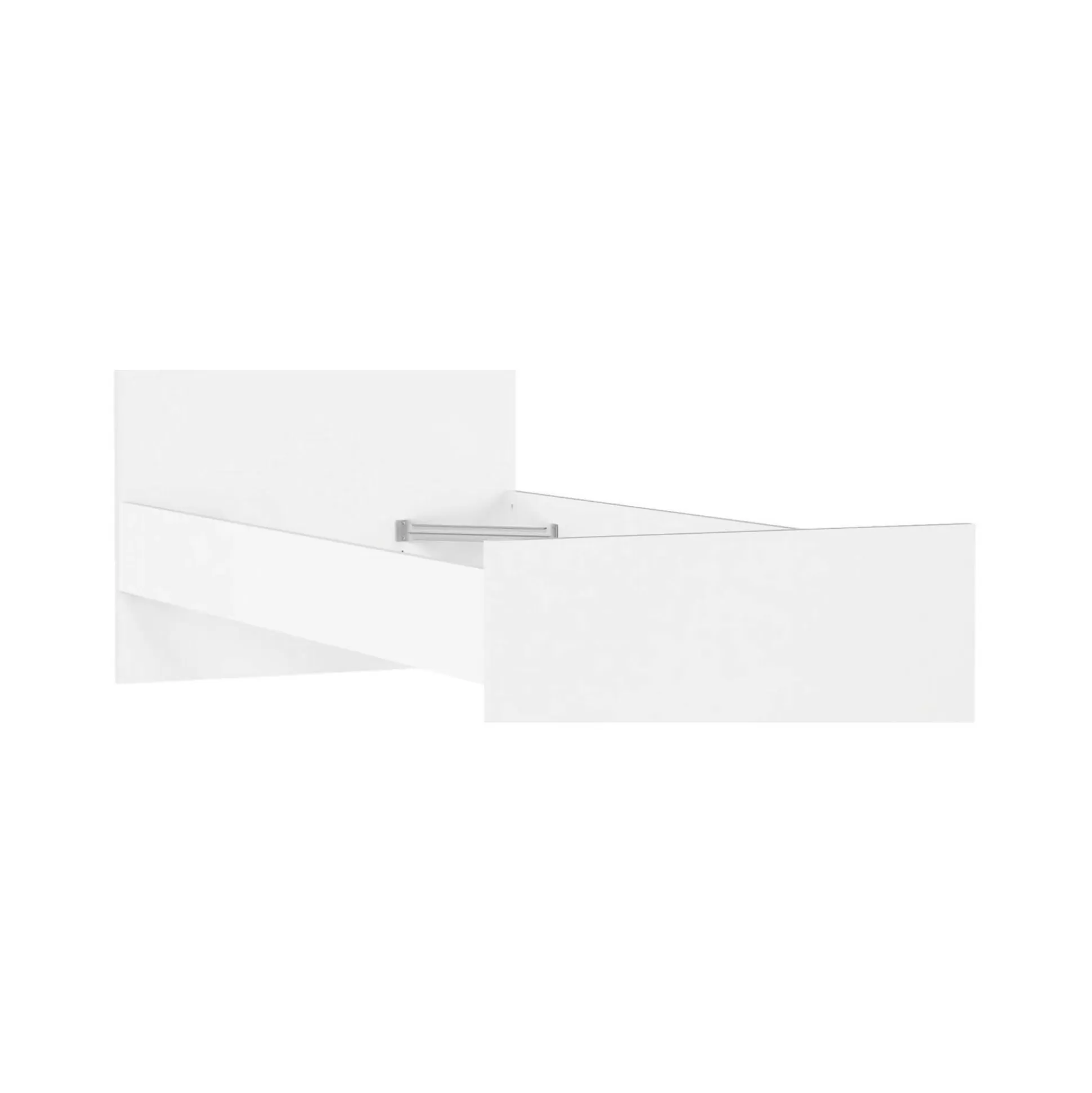 Dmora Letti Singoli<Letto singolo Assar, 96x197 h80 cm, Bianco