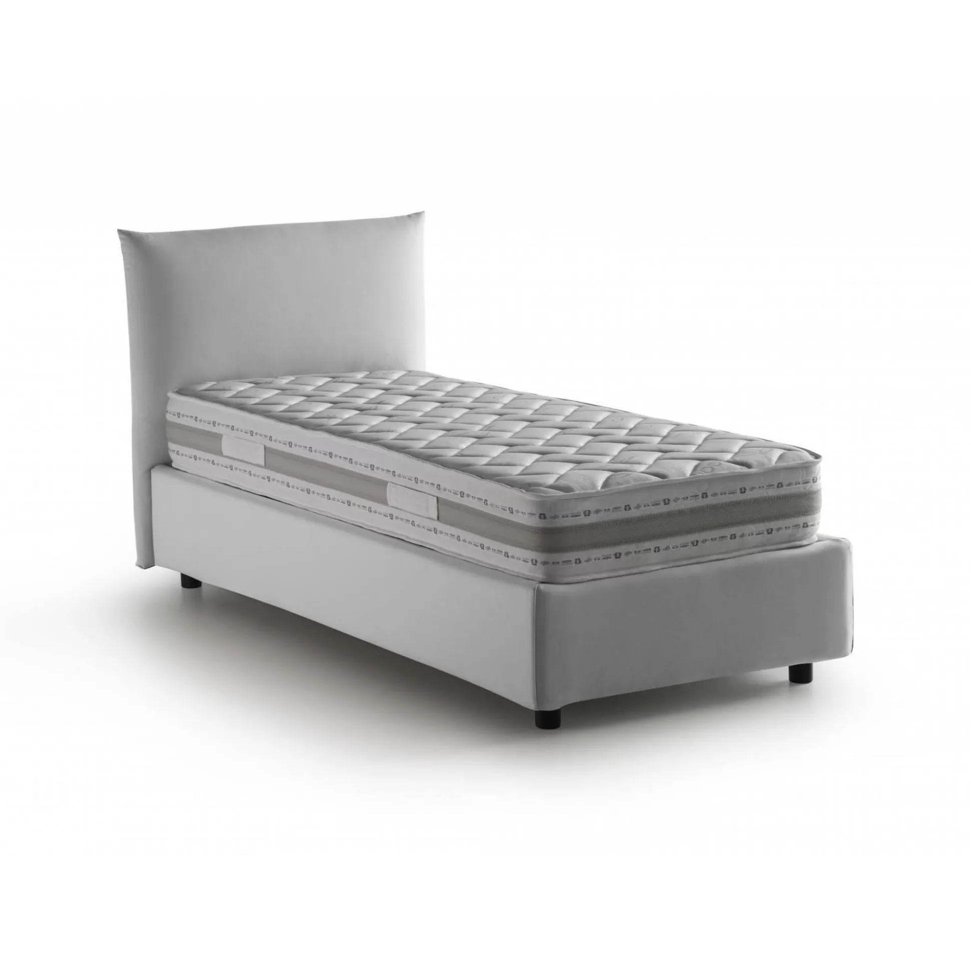 Dmora Letti Singoli<Letto singolo Astianatte, con materasso Cm 80x190 incluso,
