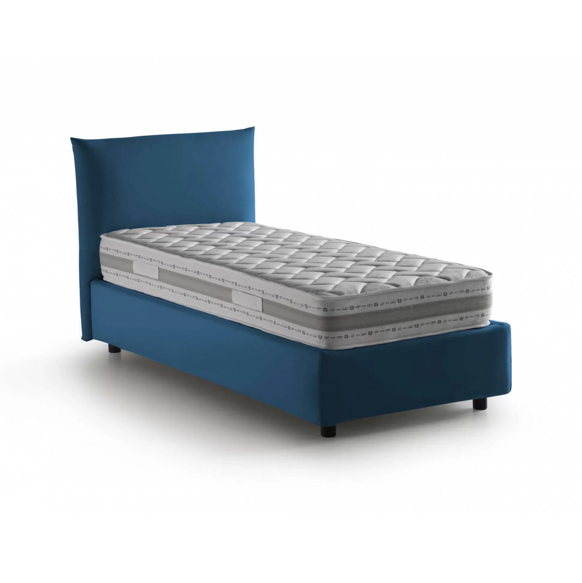 Dmora Letti Singoli<Letto singolo Azeglio, con materasso Cm 80x190 incluso,
