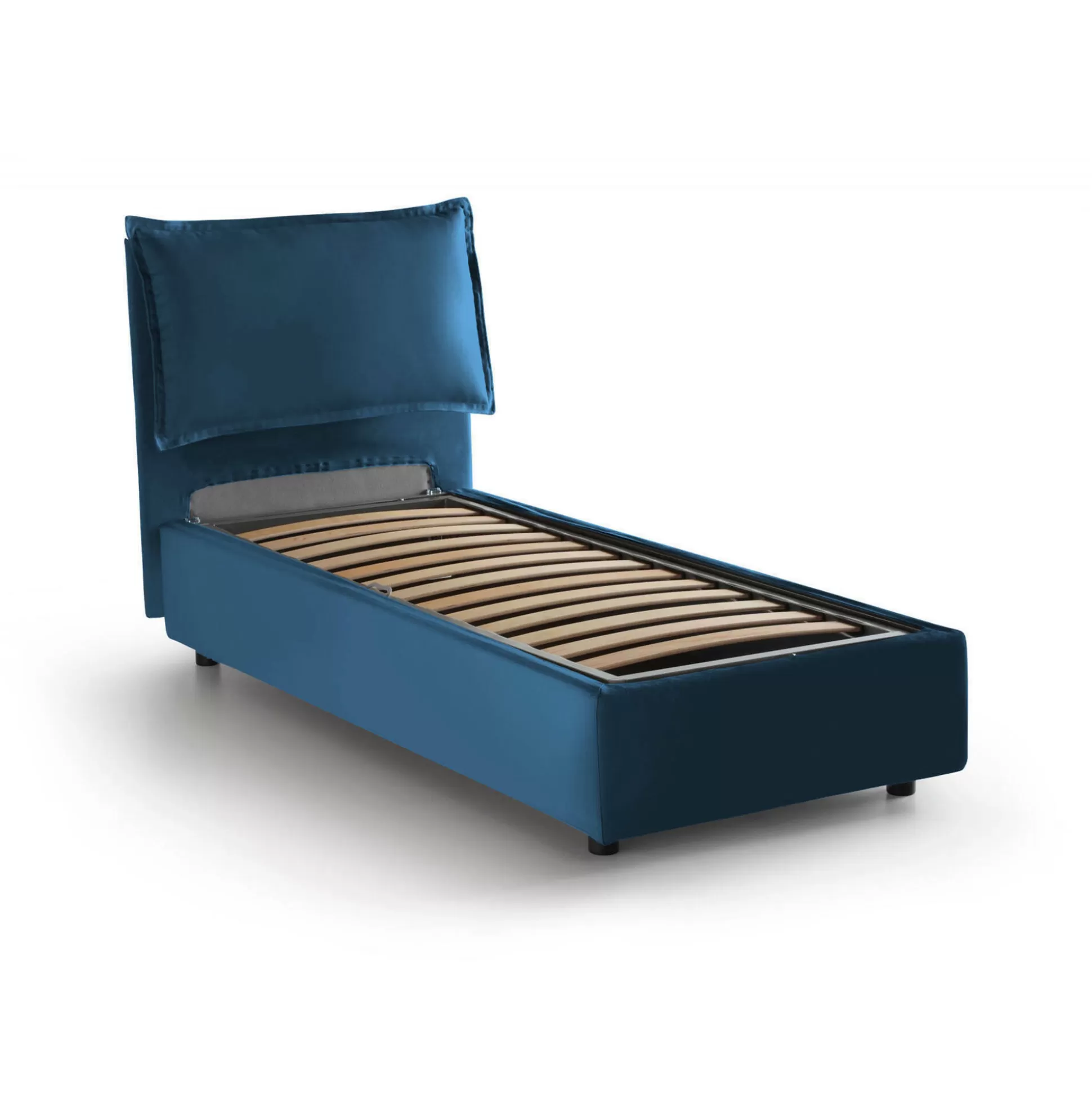 Dmora Letti Singoli<Letto singolo Azzurrino, adatto per materasso Cm 80x200,