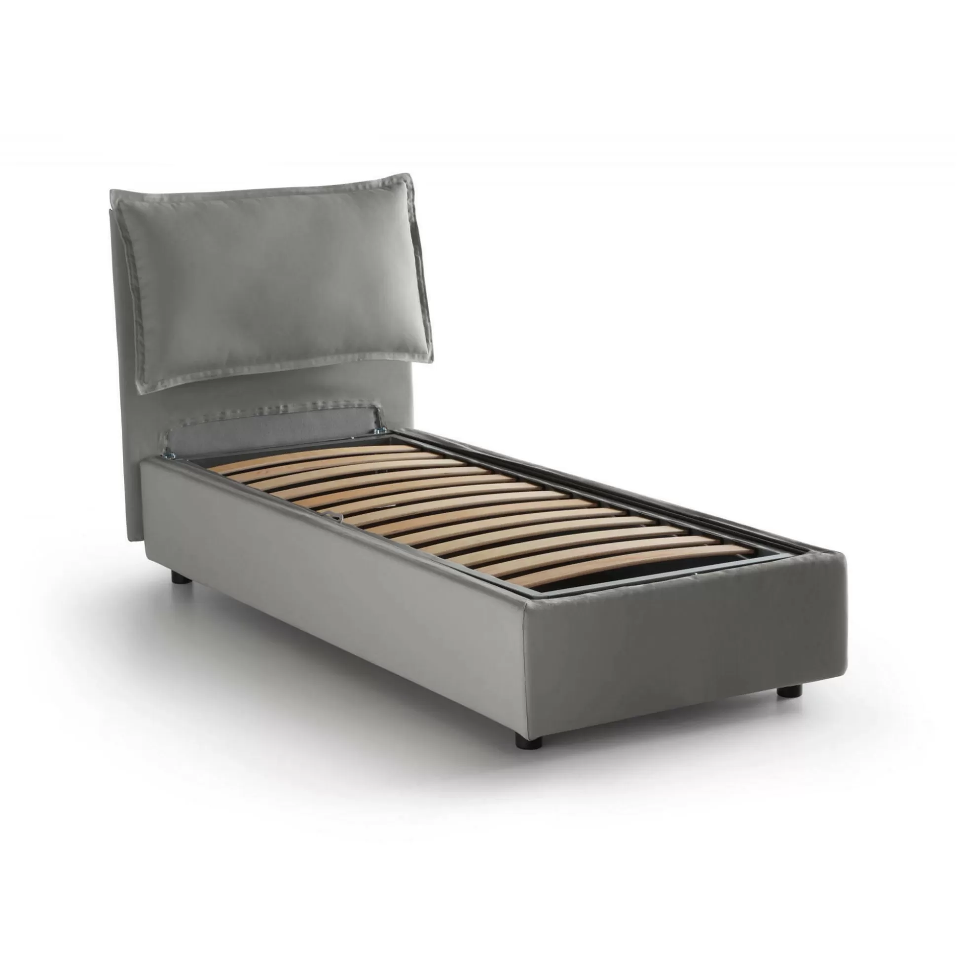 Dmora Letti Singoli<Letto singolo Azzurrino, adatto per materasso Cm 80x200,