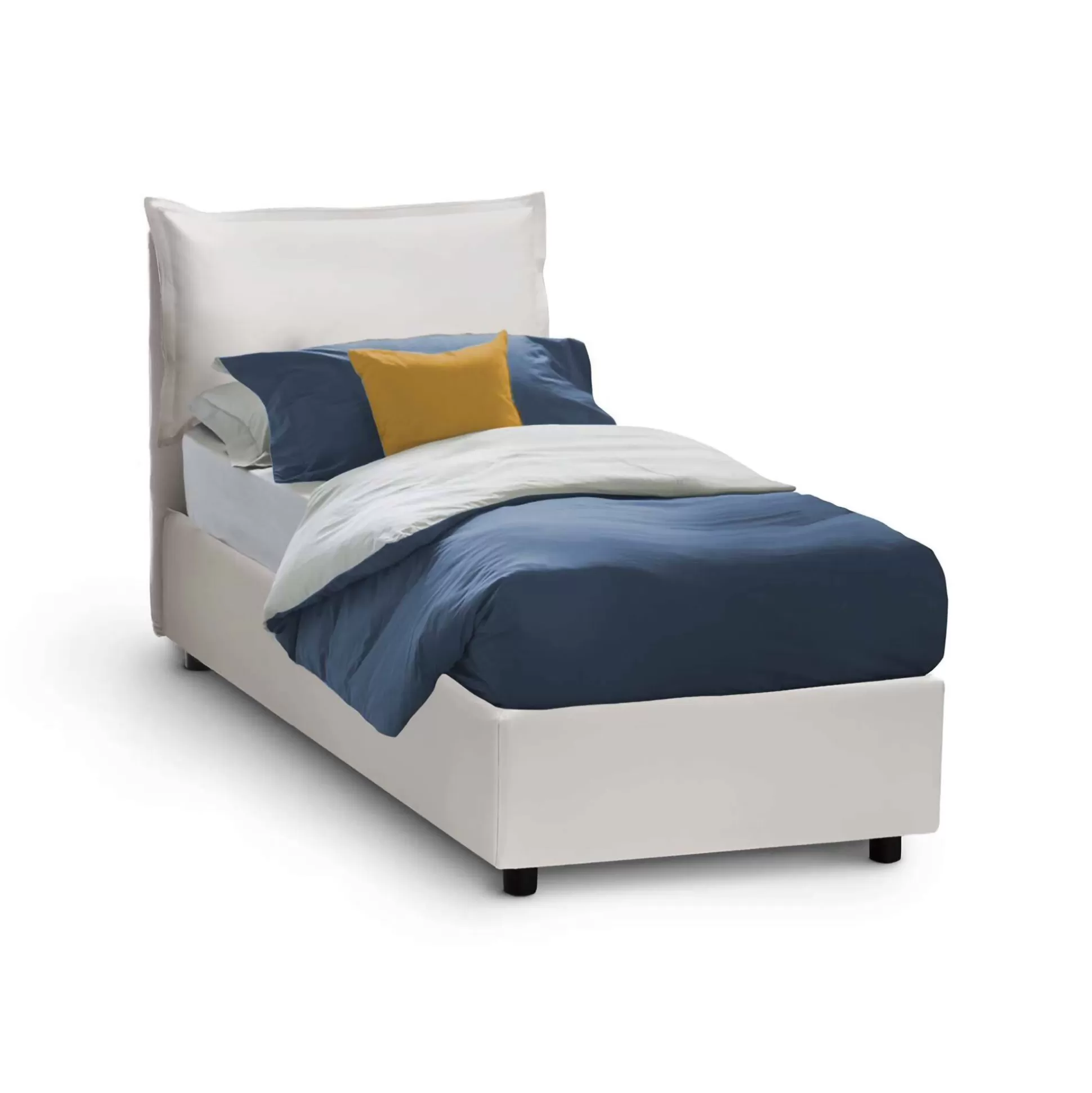 Dmora Letti Singoli<Letto singolo Delhi, con materasso Cm 80x200 incluso,