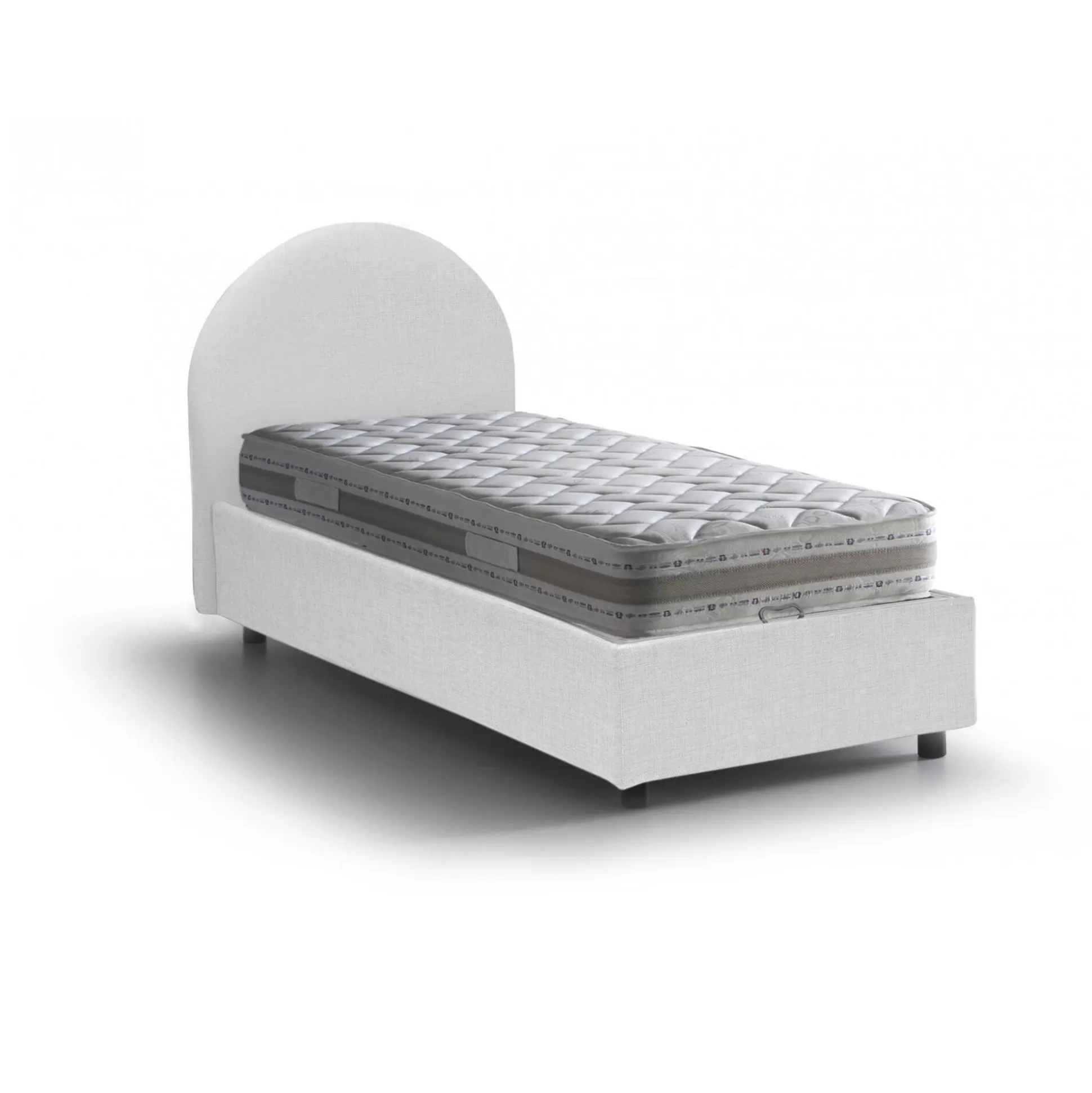 Dmora Letti Singoli<Letto singolo Egle, con materasso Cm 80x190 incluso,