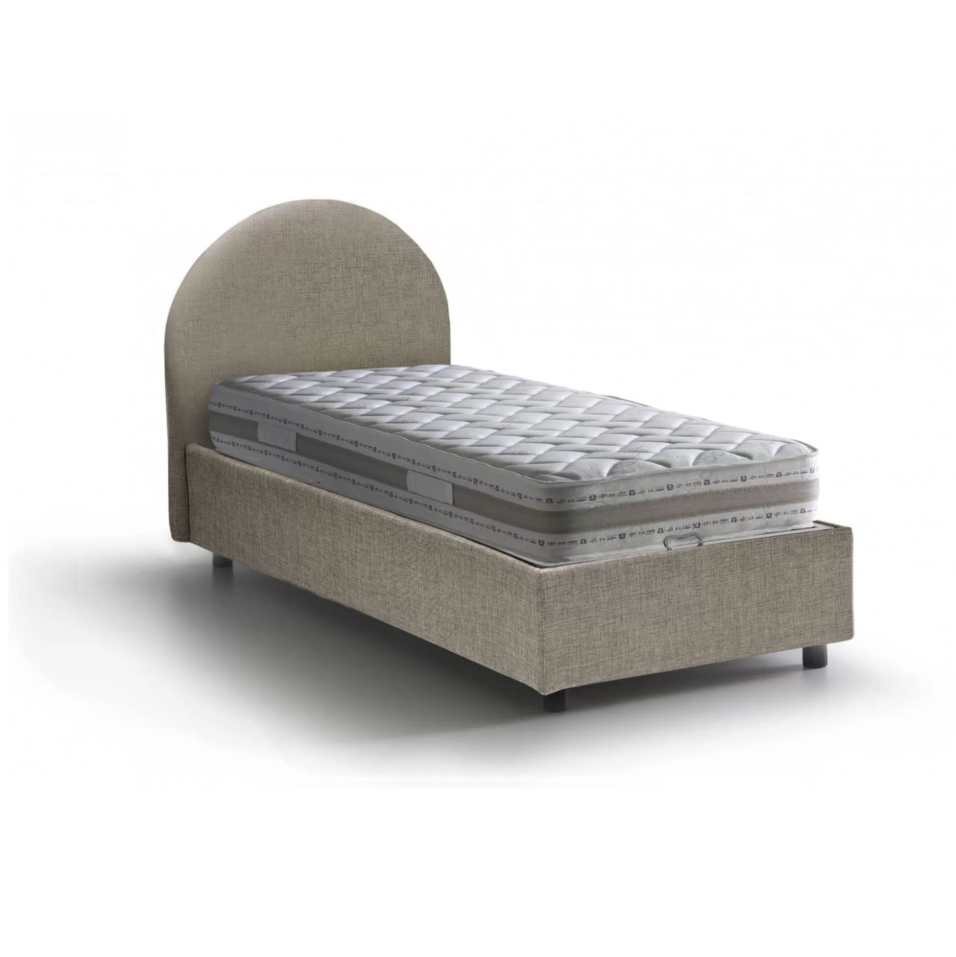 Dmora Letti Singoli<Letto singolo Egle, con materasso Cm 80x190 incluso,